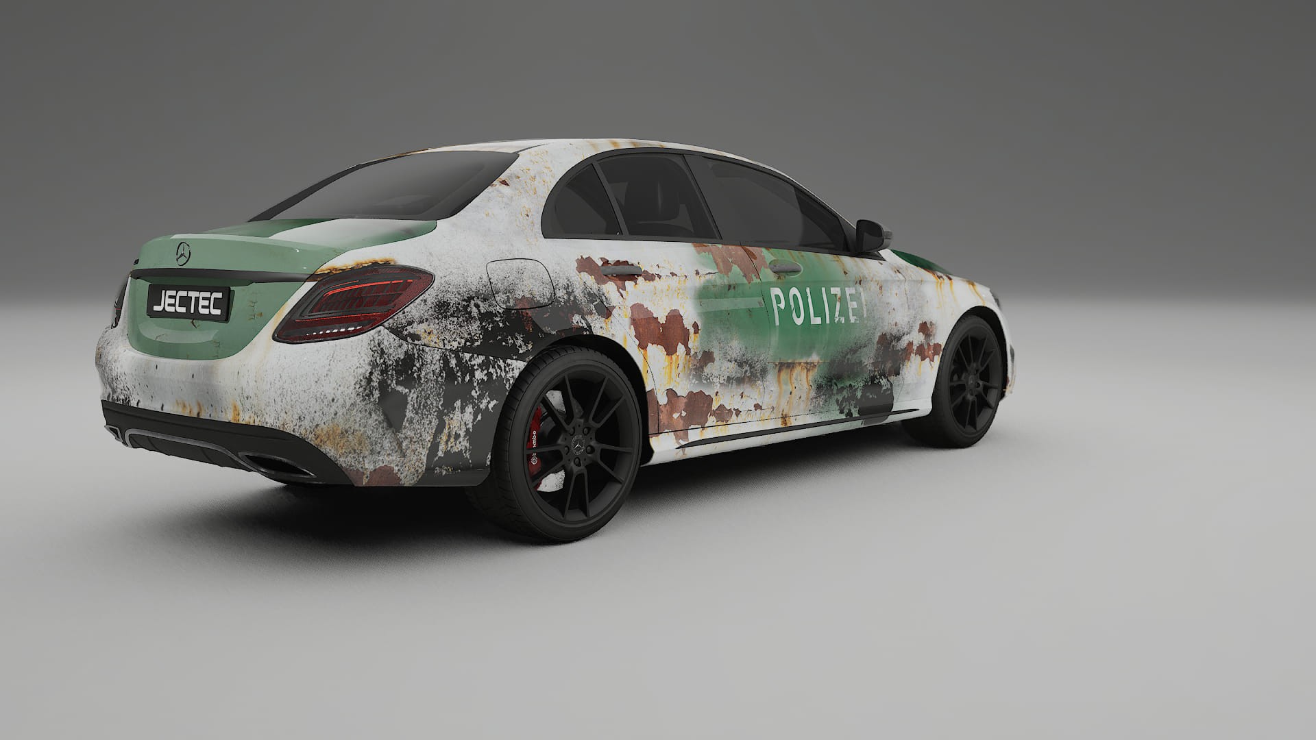 Mercedes C-class W205 AMG sedan COBRA 11 – Designový Wrap PPF Fólie na auto - tisknutelný polyuretan