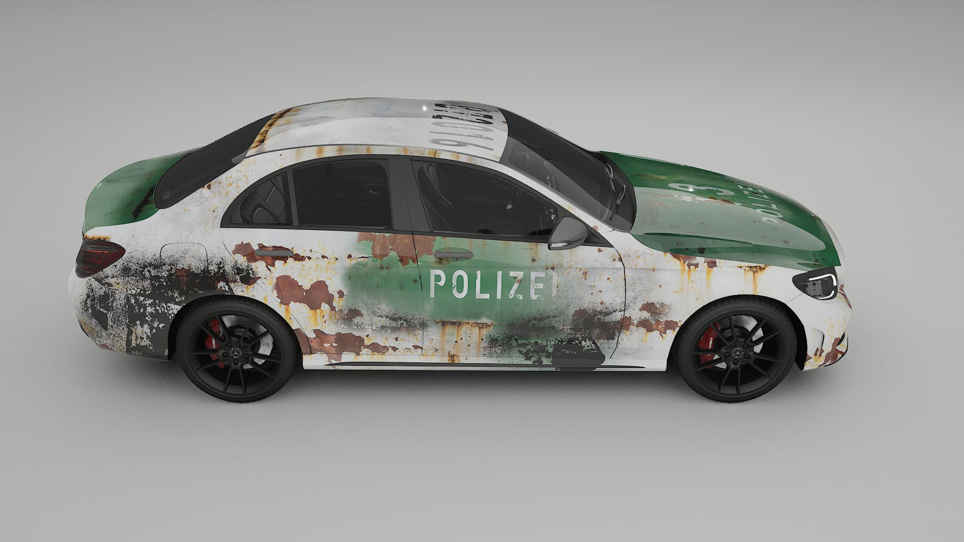 Mercedes C-class W205 AMG sedan COBRA 11 – Designový Wrap PPF Fólie na auto - tisknutelný polyuretan