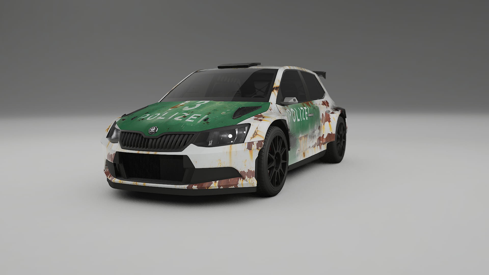 Škoda Fabia R5 6V COBRA 11 – Designový Wrap PPF Fólie na auto - tisknutelný polyuretan