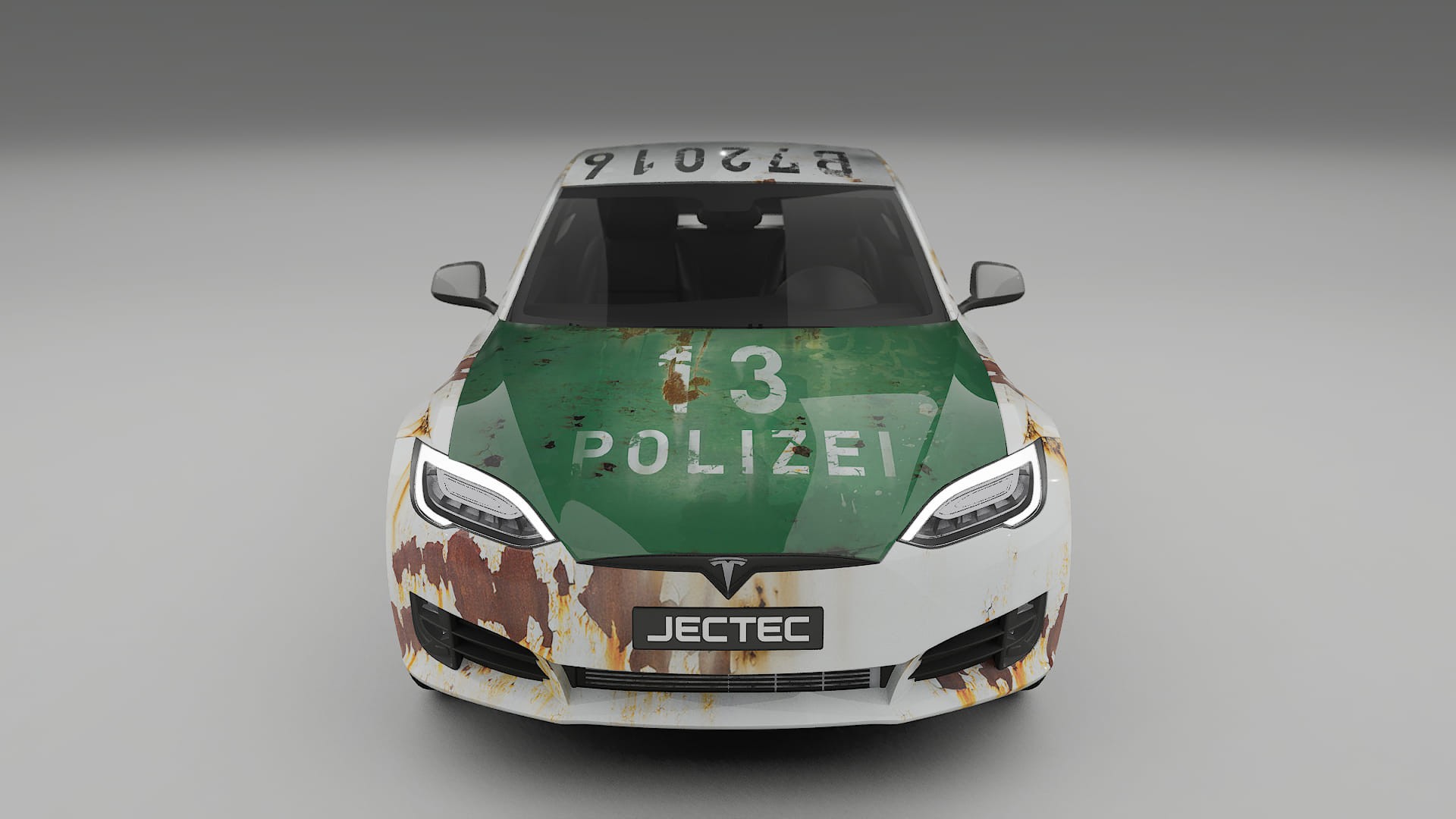 Tesla Model-S Refresh COBRA 11 – Designový Wrap PPF Fólie na auto - tisknutelný polyuretan