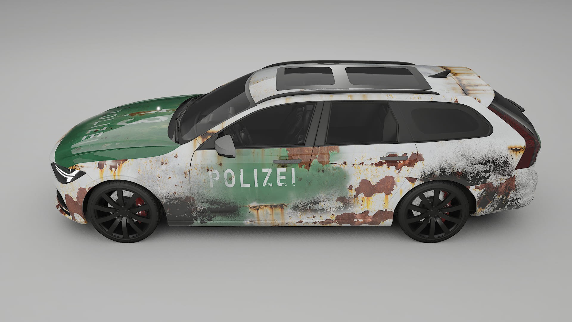 Volvo V90 P5 COBRA 11 – Designový Wrap PPF Fólie na auto - tisknutelný polyuretan