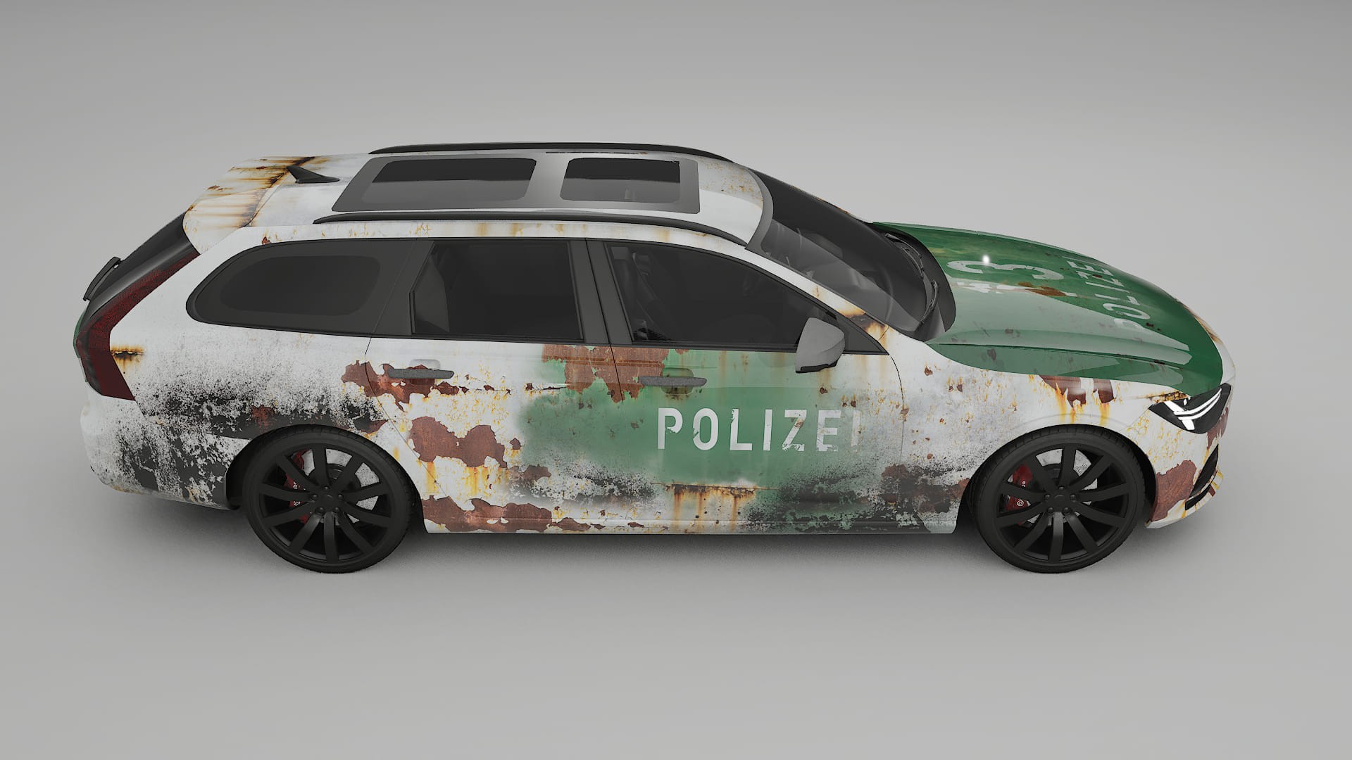 Volvo V90 P5 COBRA 11 – Designový Wrap PPF Fólie na auto - tisknutelný polyuretan