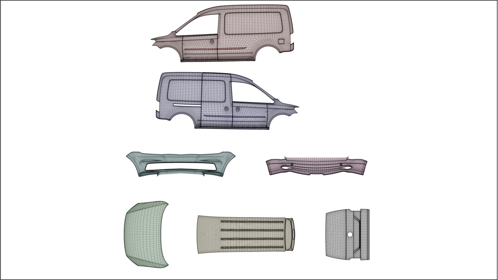 VW Caddy Maxi SB COBRA 11 – Designový Wrap PPF Fólie na auto - tisknutelný polyuretan