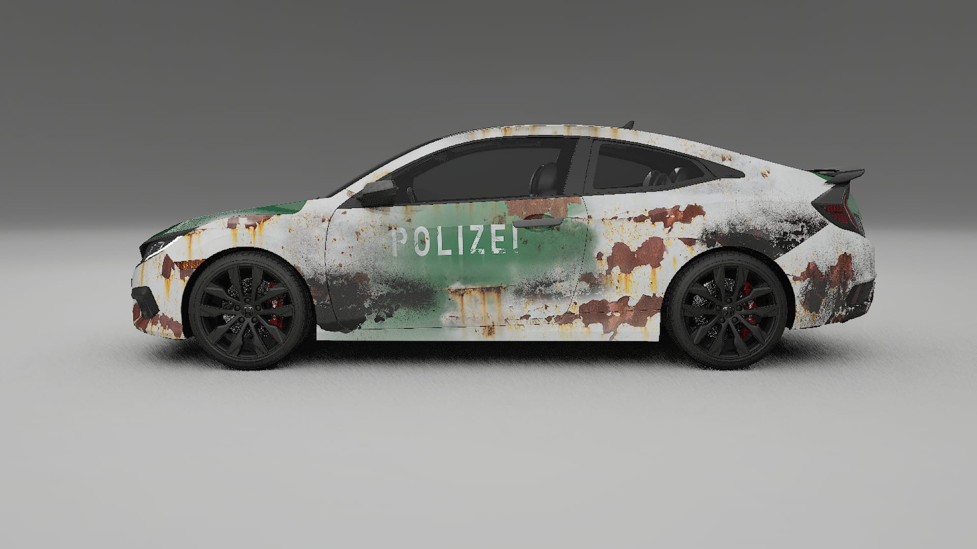 Honda Civic coupe prefacelift COBRA 11 – Designový Wrap PPF Fólie na auto - tisknutelný polyuretan