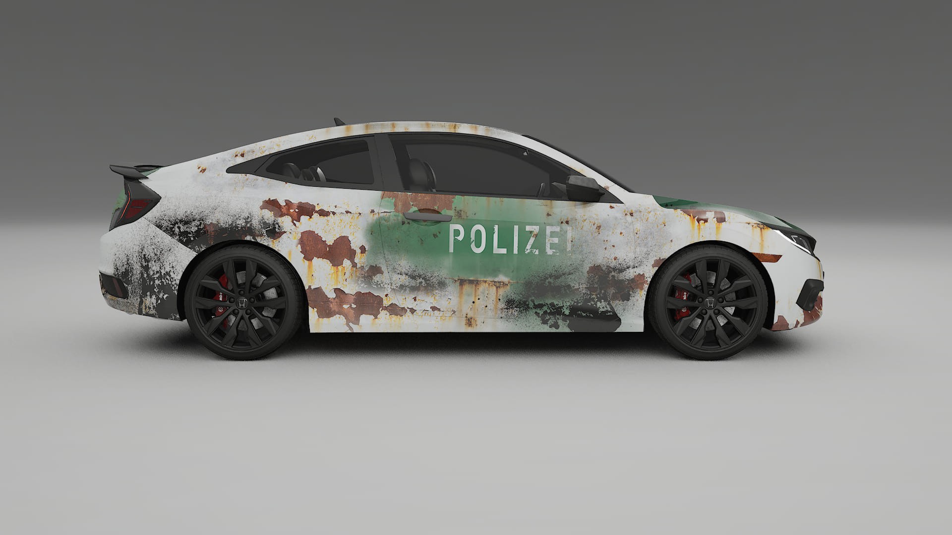 Honda Civic coupe prefacelift COBRA 11 – Designový Wrap PPF Fólie na auto - tisknutelný polyuretan