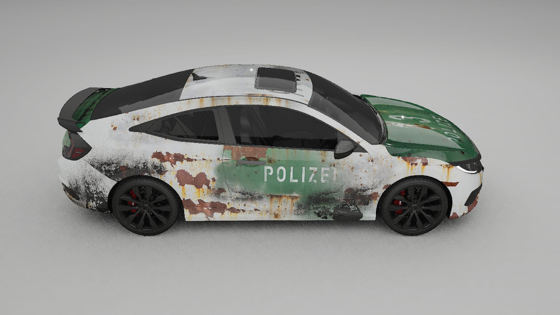 Honda Civic coupe prefacelift COBRA 11 – Designový Wrap PPF Fólie na auto - tisknutelný polyuretan