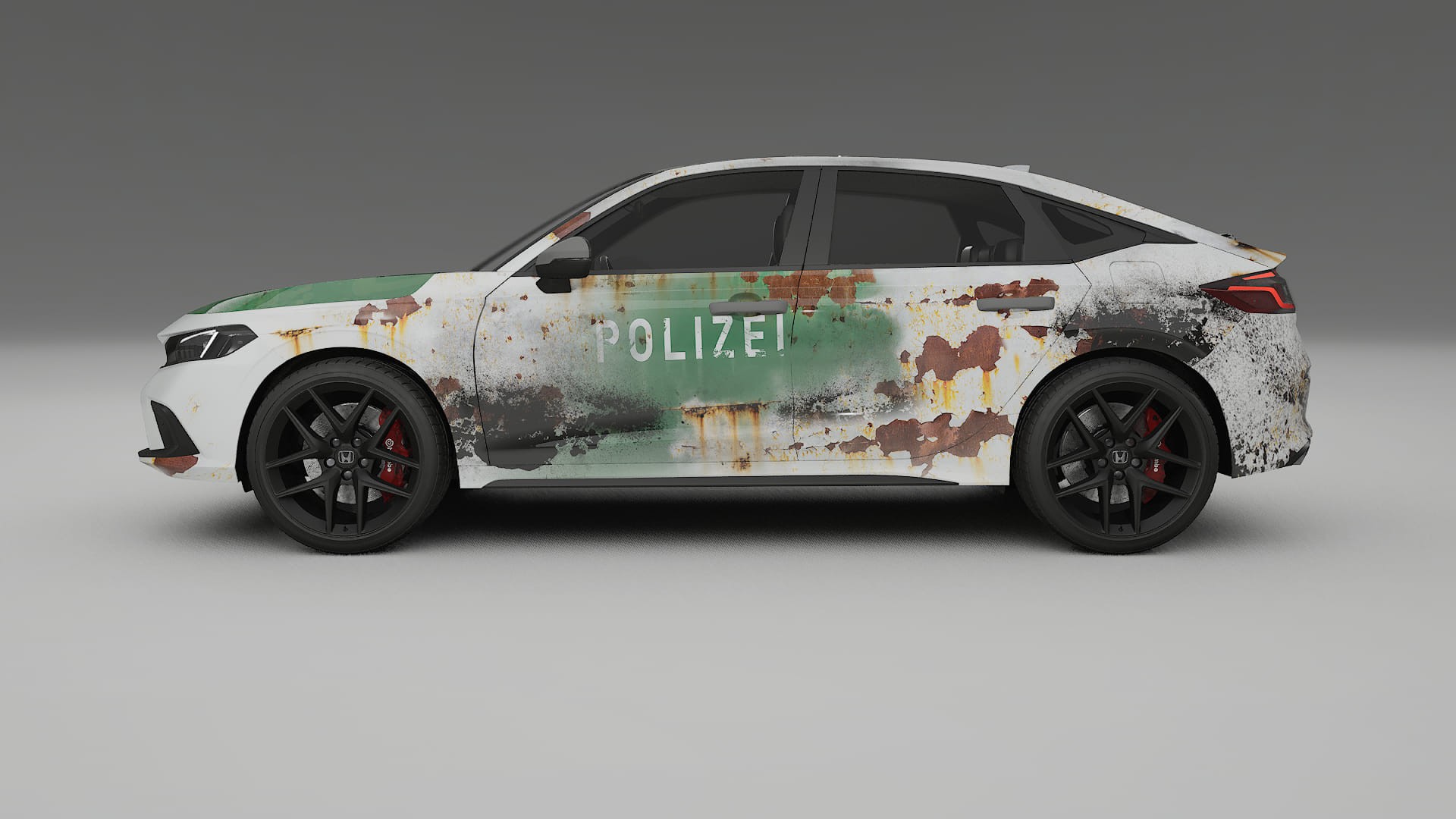 Honda Civic hatchback COBRA 11 – Designový Wrap PPF Fólie na auto - tisknutelný polyuretan