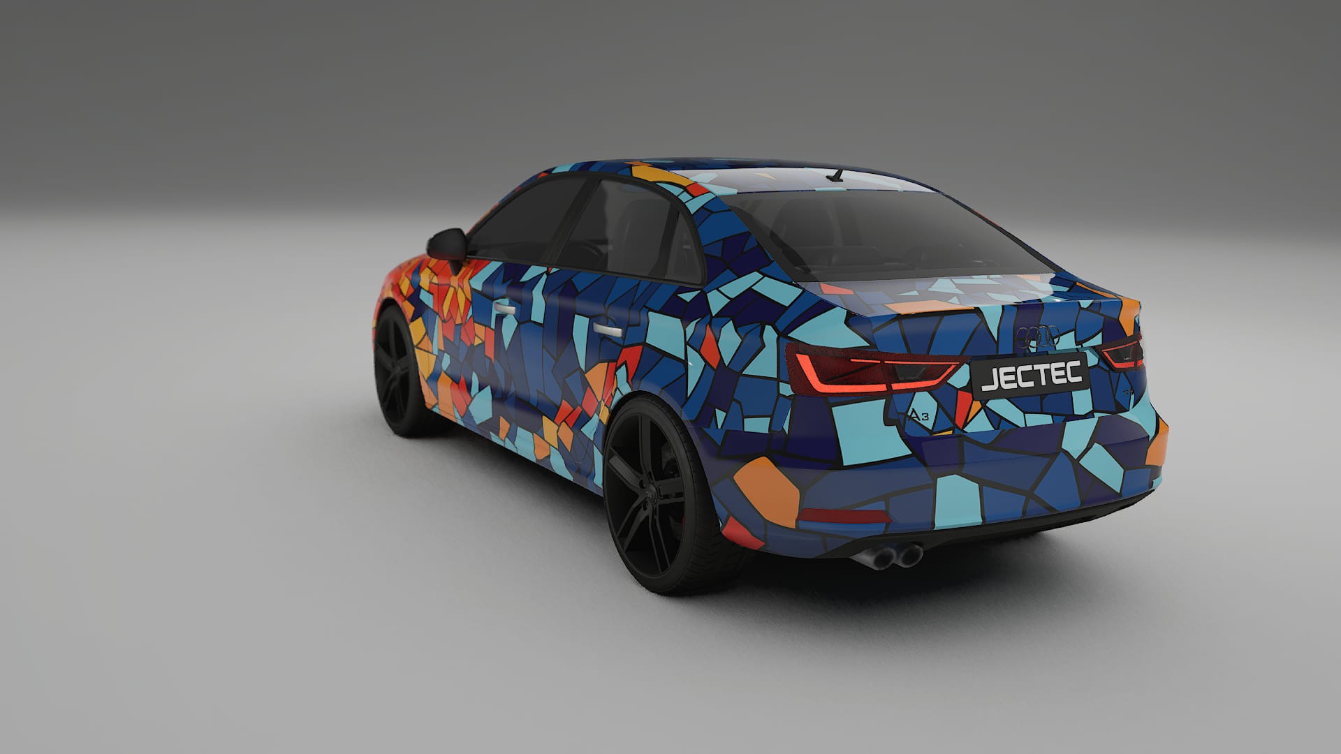 Audi A3 8V sedan prefacelift BARCELONA – Designový Wrap PPF Fólie na auto - tisknutelný polyuretan