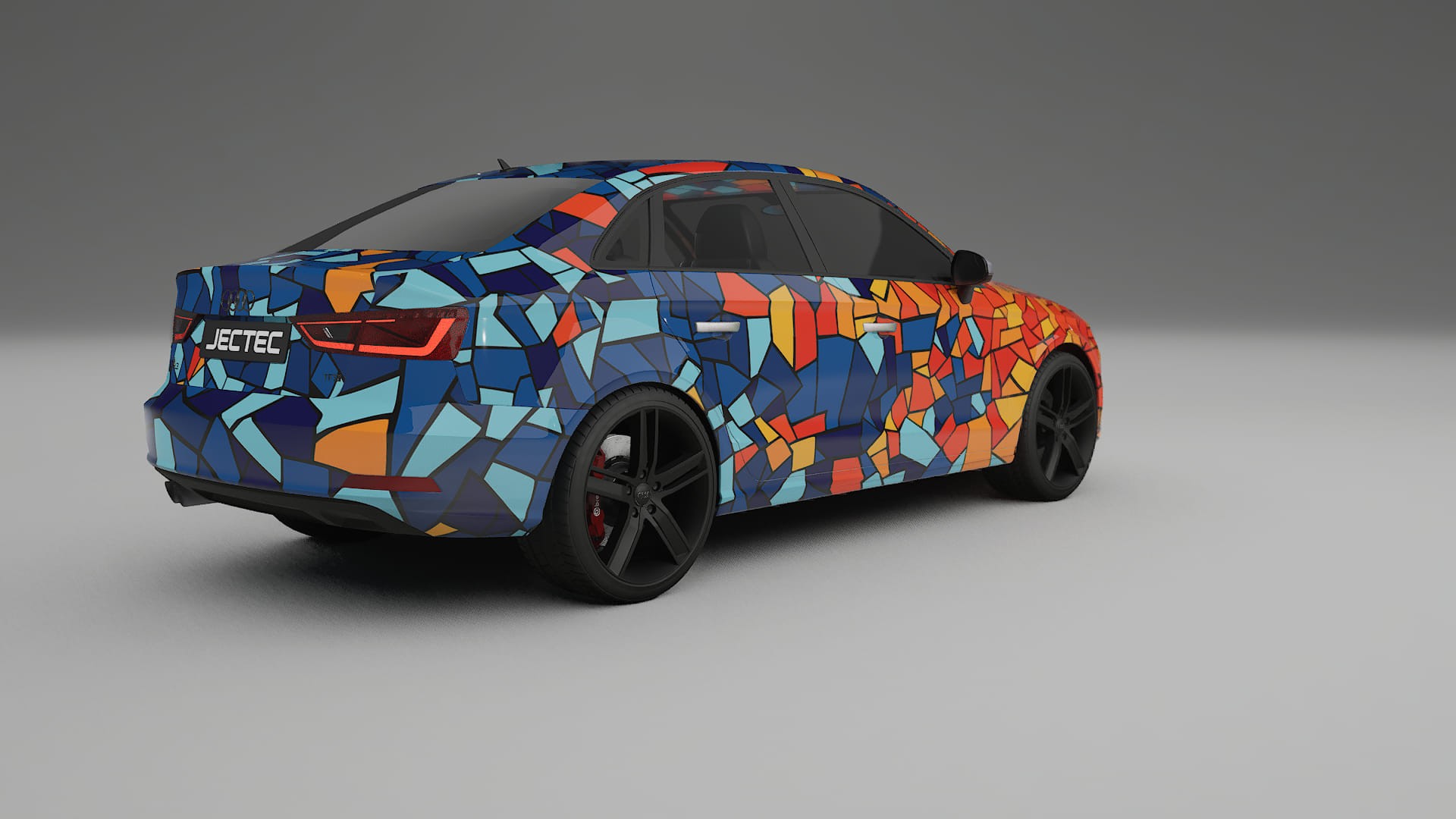 Audi A3 8V sedan prefacelift BARCELONA – Designový Wrap PPF Fólie na auto - tisknutelný polyuretan