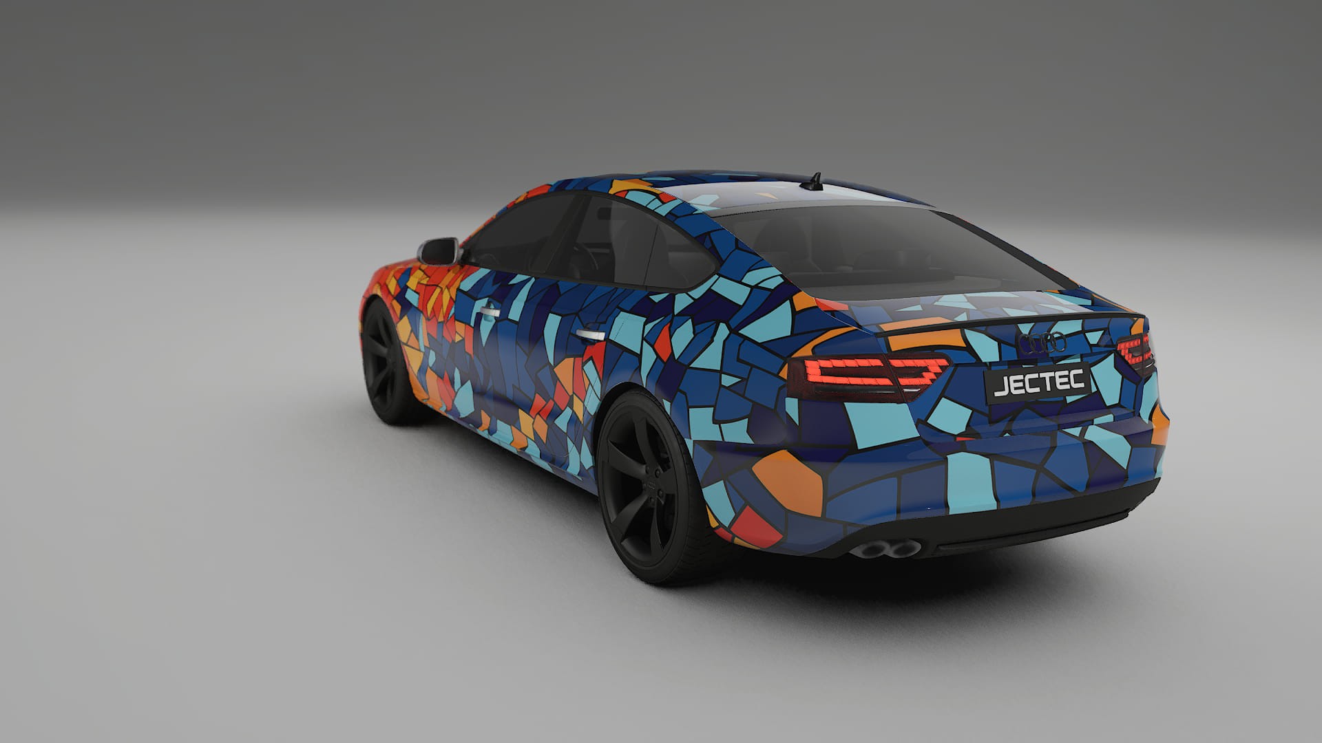 Audi A5 8T Sportback prefacelift BARCELONA – Designový Wrap PPF Fólie na auto - tisknutelný polyuretan