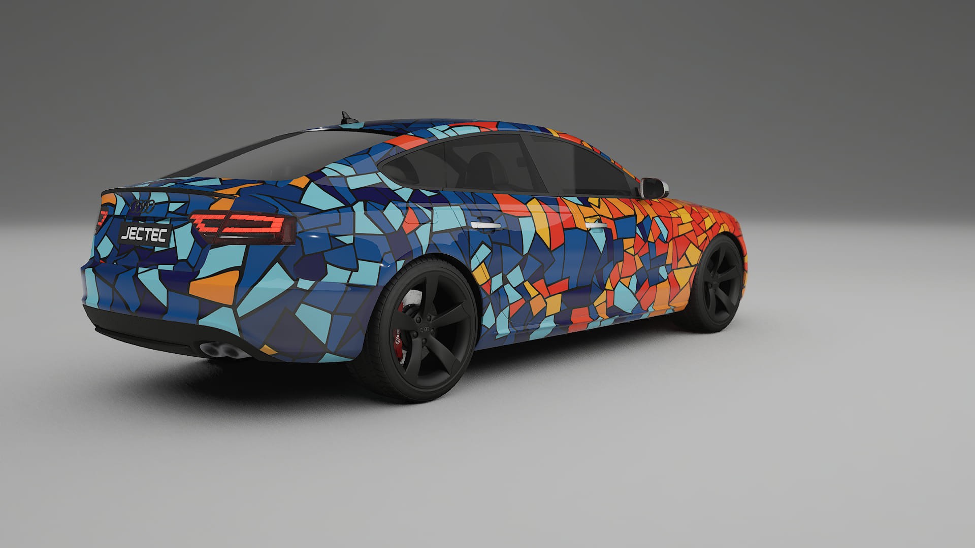 Audi A5 8T Sportback prefacelift BARCELONA – Designový Wrap PPF Fólie na auto - tisknutelný polyuretan