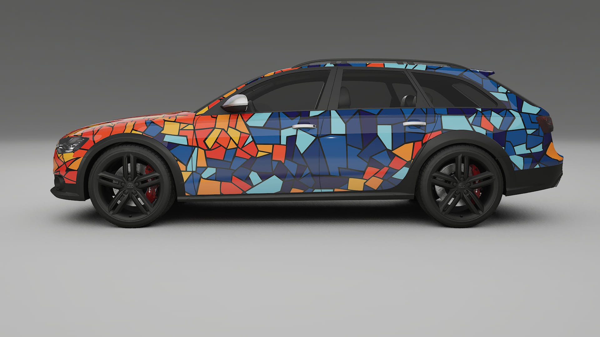Audi A6 Allroad C7 prefacelift BARCELONA – Designový Wrap PPF Fólie na auto - tisknutelný polyuretan