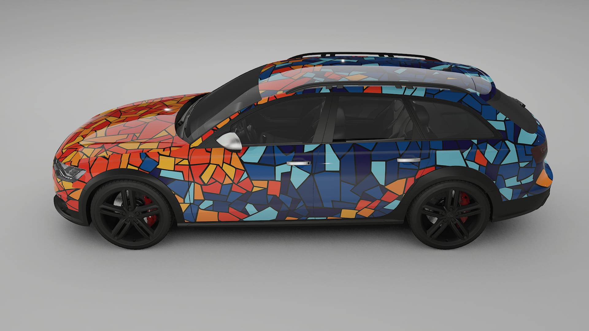Audi A6 Allroad C7 prefacelift BARCELONA – Designový Wrap PPF Fólie na auto - tisknutelný polyuretan