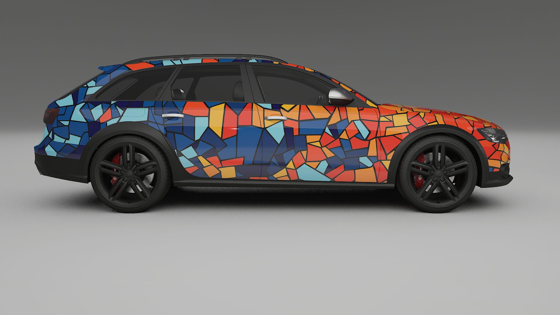 Audi A6 Allroad C7 prefacelift BARCELONA – Designový Wrap PPF Fólie na auto - tisknutelný polyuretan