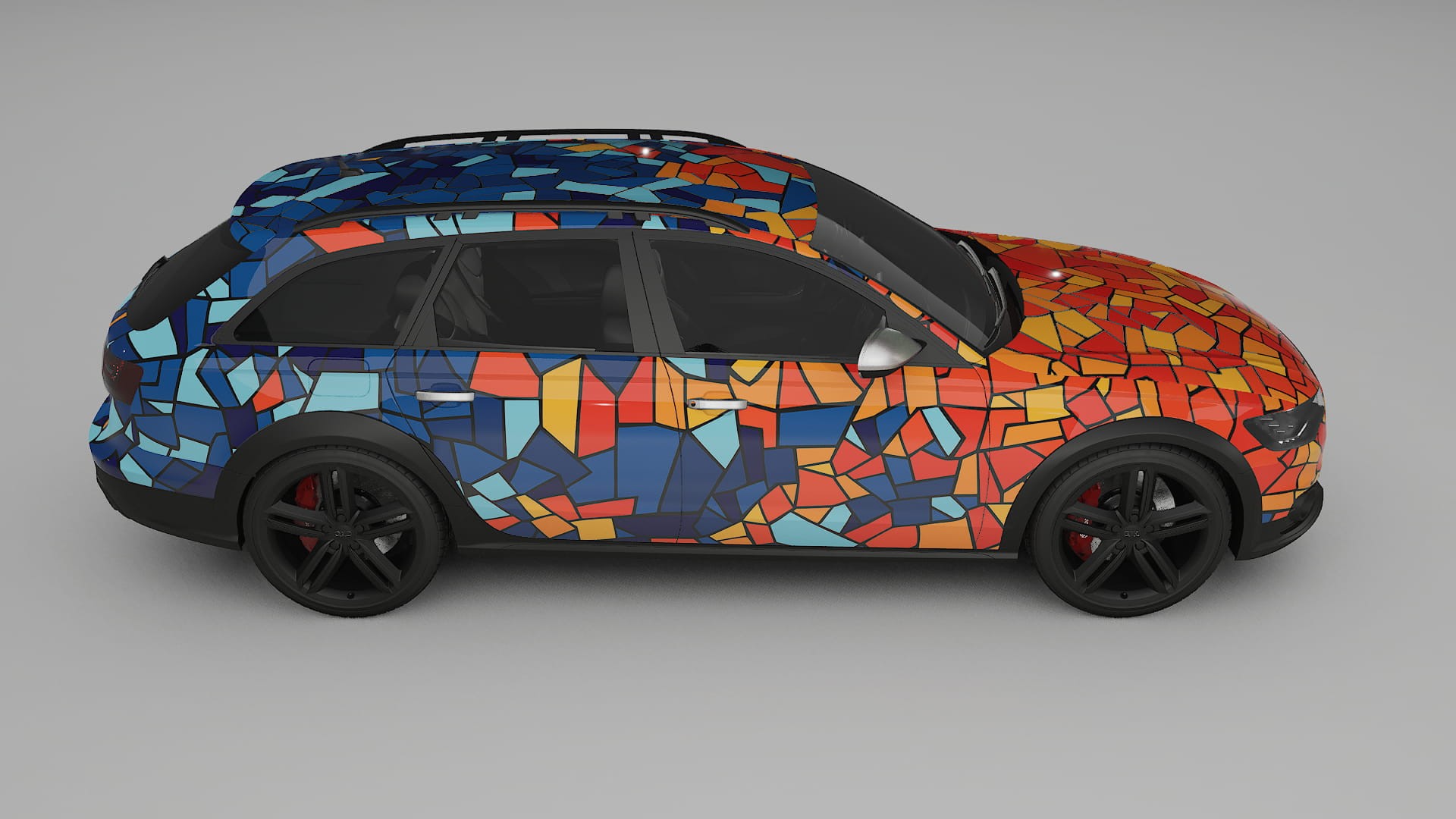 Audi A6 Allroad C7 prefacelift BARCELONA – Designový Wrap PPF Fólie na auto - tisknutelný polyuretan