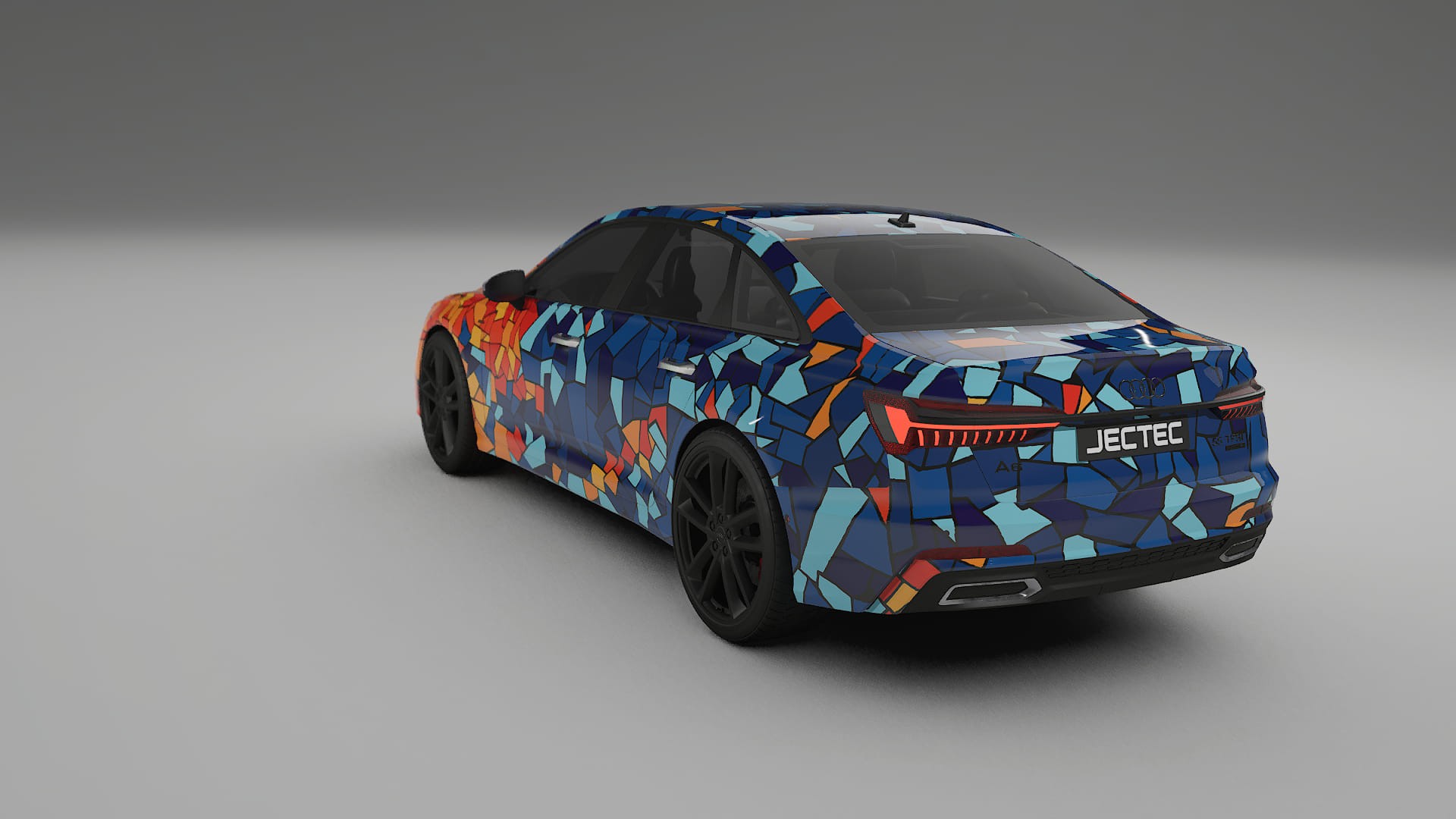 Audi A6 S-Line C8 BARCELONA – Designový Wrap PPF Fólie na auto - tisknutelný polyuretan