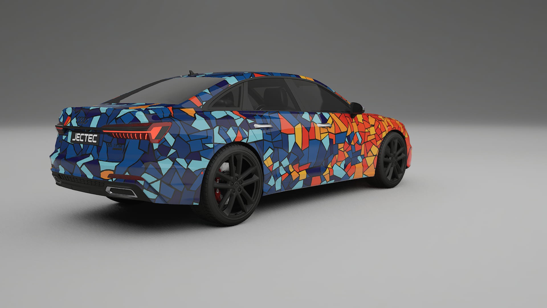 Audi A6 S-Line C8 BARCELONA – Designový Wrap PPF Fólie na auto - tisknutelný polyuretan