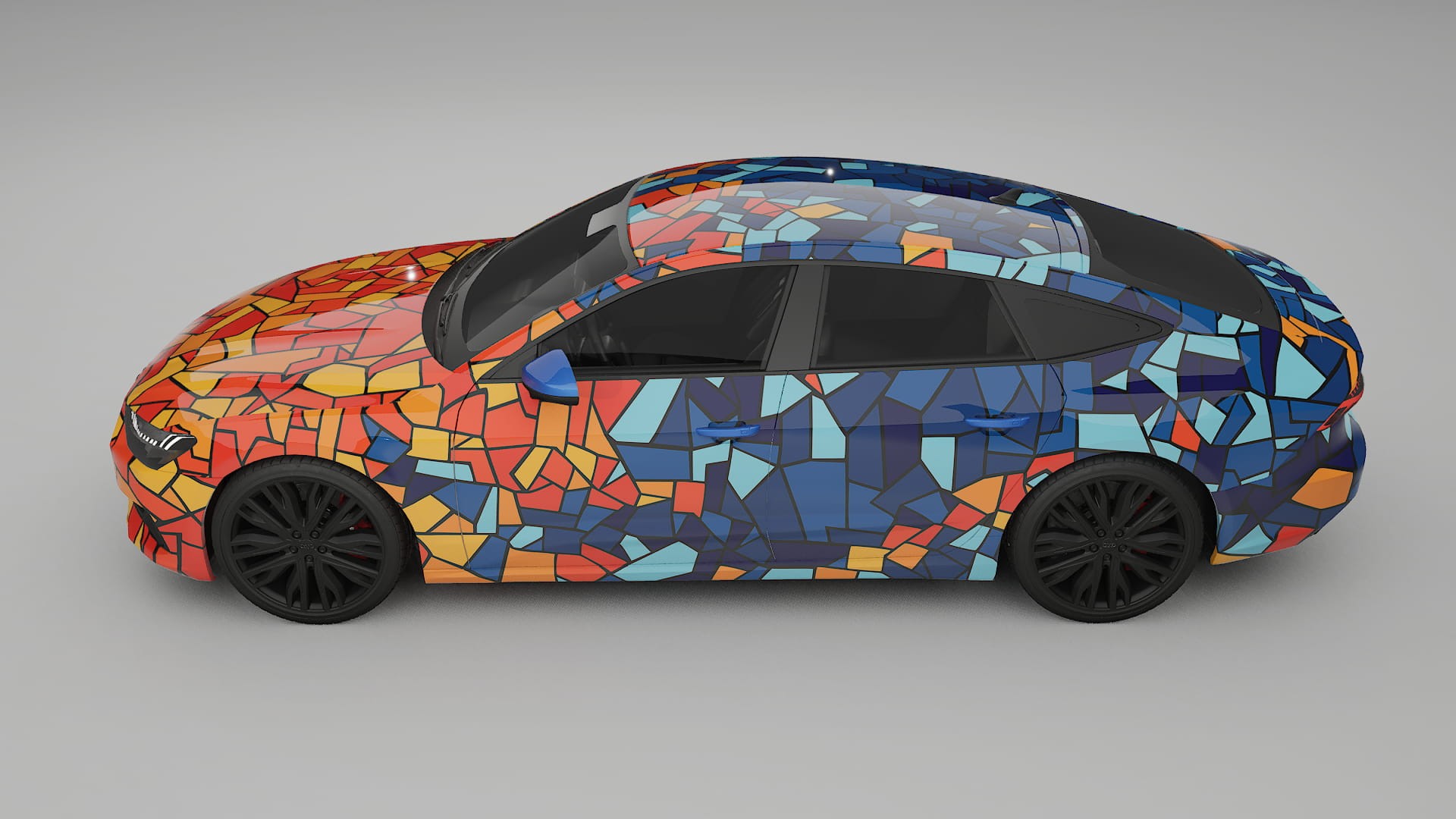 Audi A7 C8 Sportback prefacelift BARCELONA – Designový Wrap PPF Fólie na auto - tisknutelný polyuretan