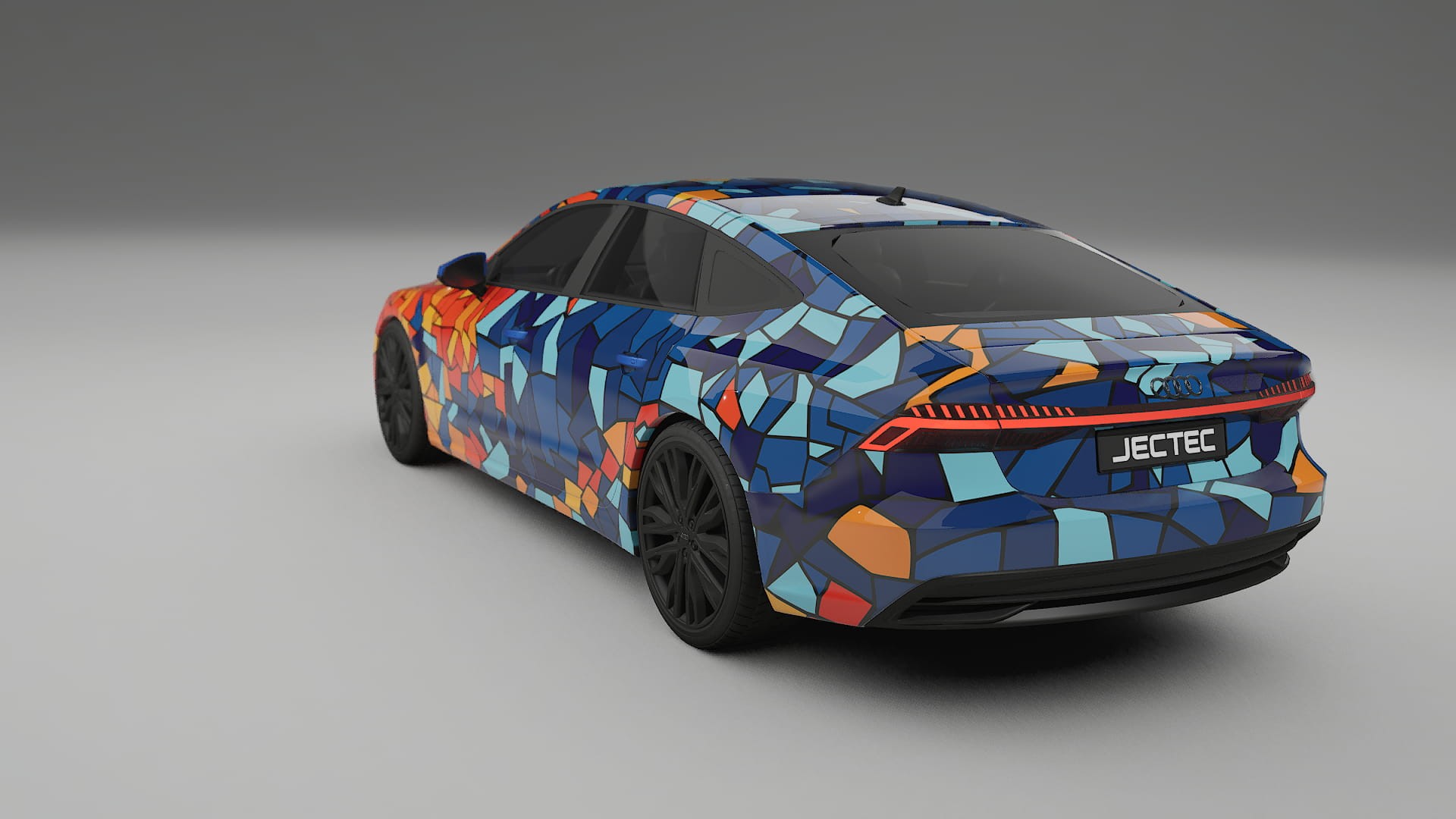 Audi A7 C8 Sportback prefacelift BARCELONA – Designový Wrap PPF Fólie na auto - tisknutelný polyuretan