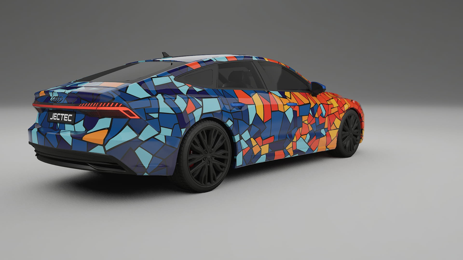 Audi A7 C8 Sportback prefacelift BARCELONA – Designový Wrap PPF Fólie na auto - tisknutelný polyuretan
