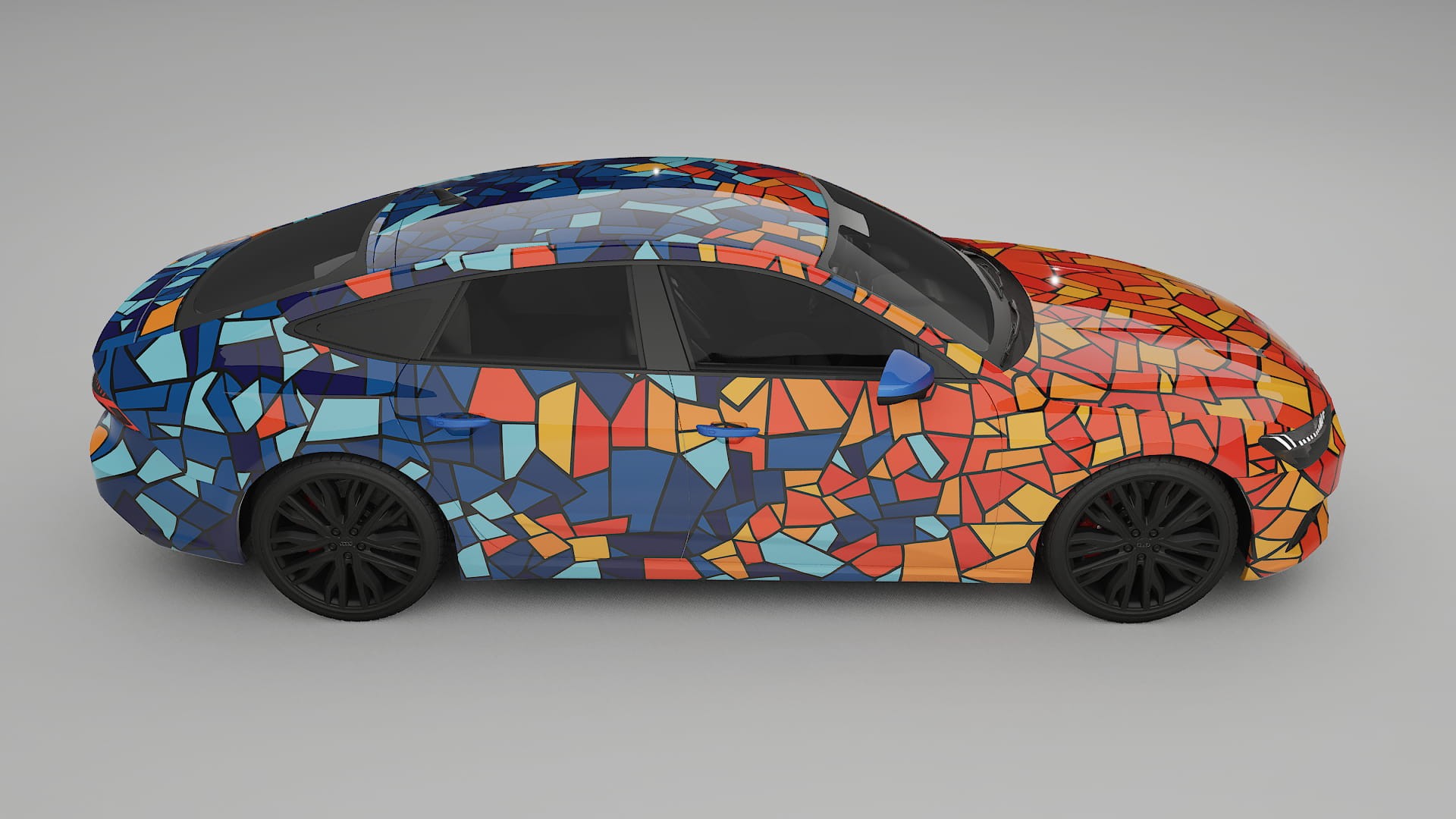 Audi A7 C8 Sportback prefacelift BARCELONA – Designový Wrap PPF Fólie na auto - tisknutelný polyuretan