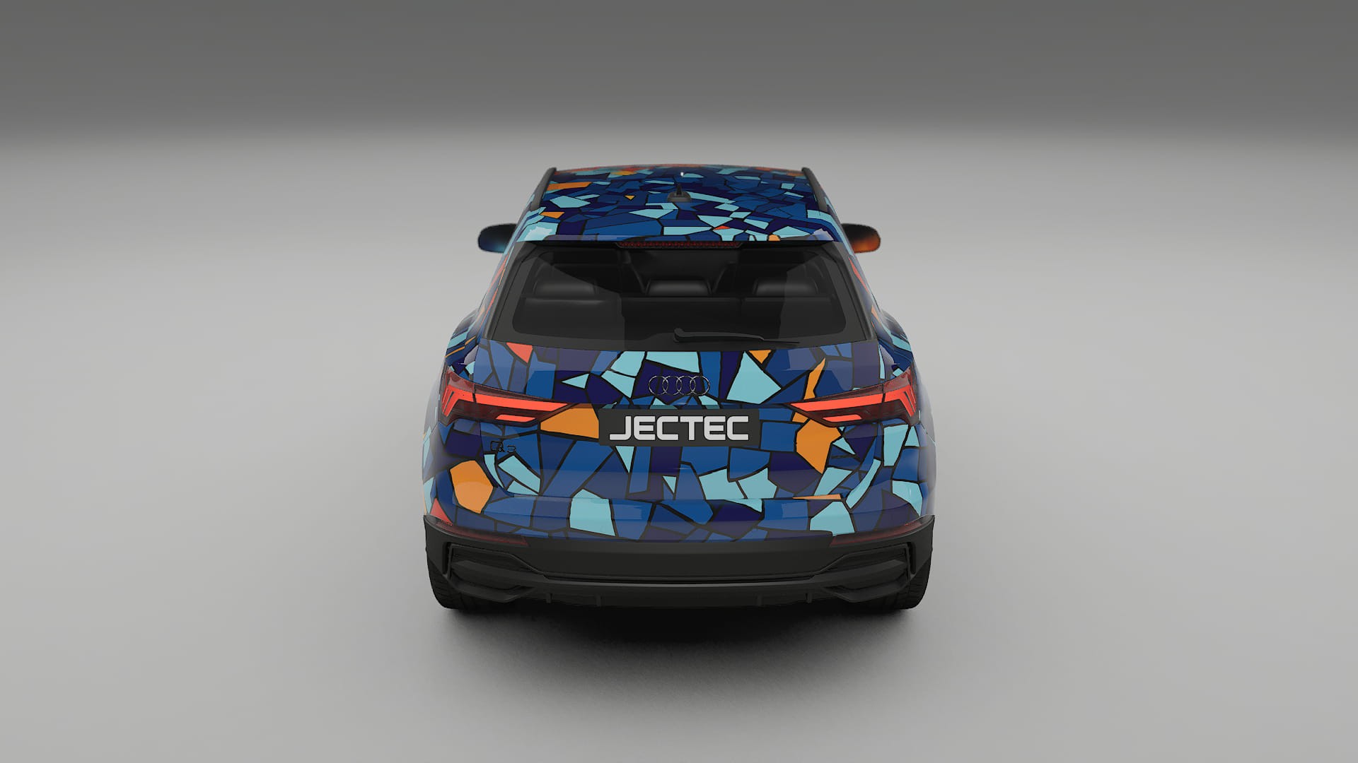 Audi Q3 S-Line F3 BARCELONA – Designový Wrap PPF Fólie na auto - tisknutelný polyuretan