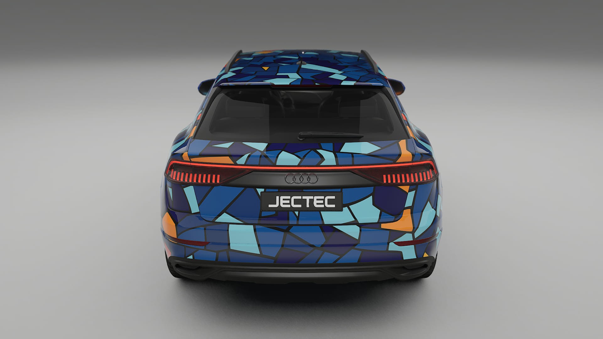 Audi Q8 F1 prefacelift BARCELONA – Designový Wrap PPF Fólie na auto - tisknutelný polyuretan