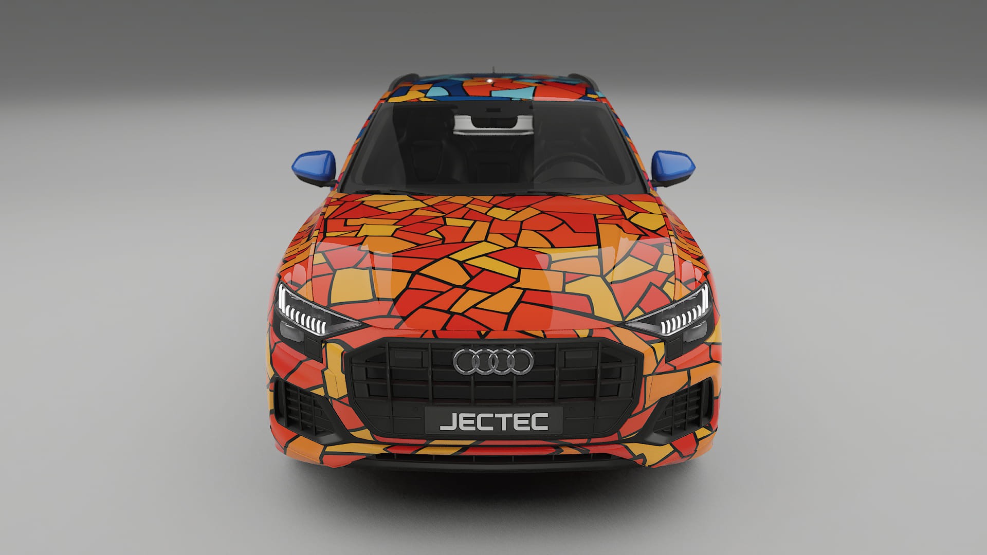 Audi Q8 F1 prefacelift BARCELONA – Designový Wrap PPF Fólie na auto - tisknutelný polyuretan