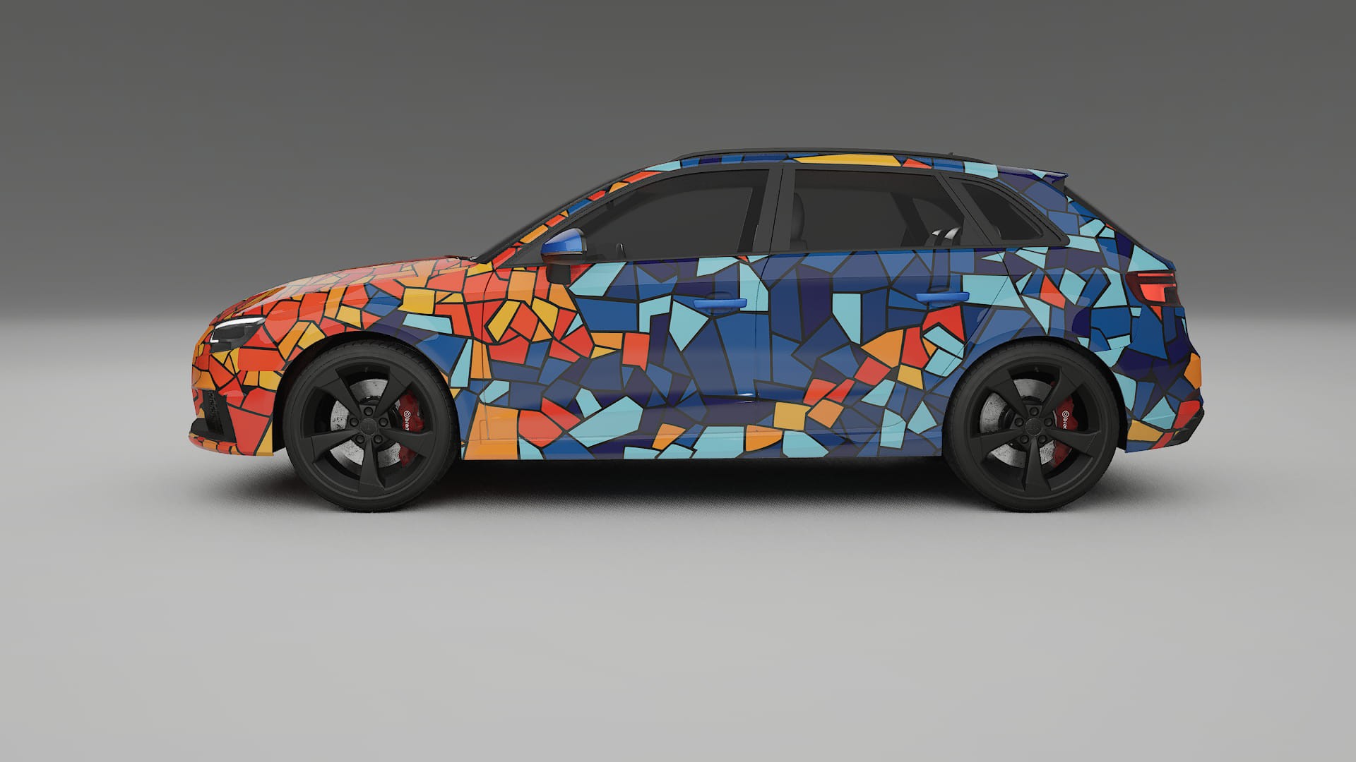 Audi RS3 Sportback 8V facelift BARCELONA – Designový Wrap PPF Fólie na auto - tisknutelný polyuretan