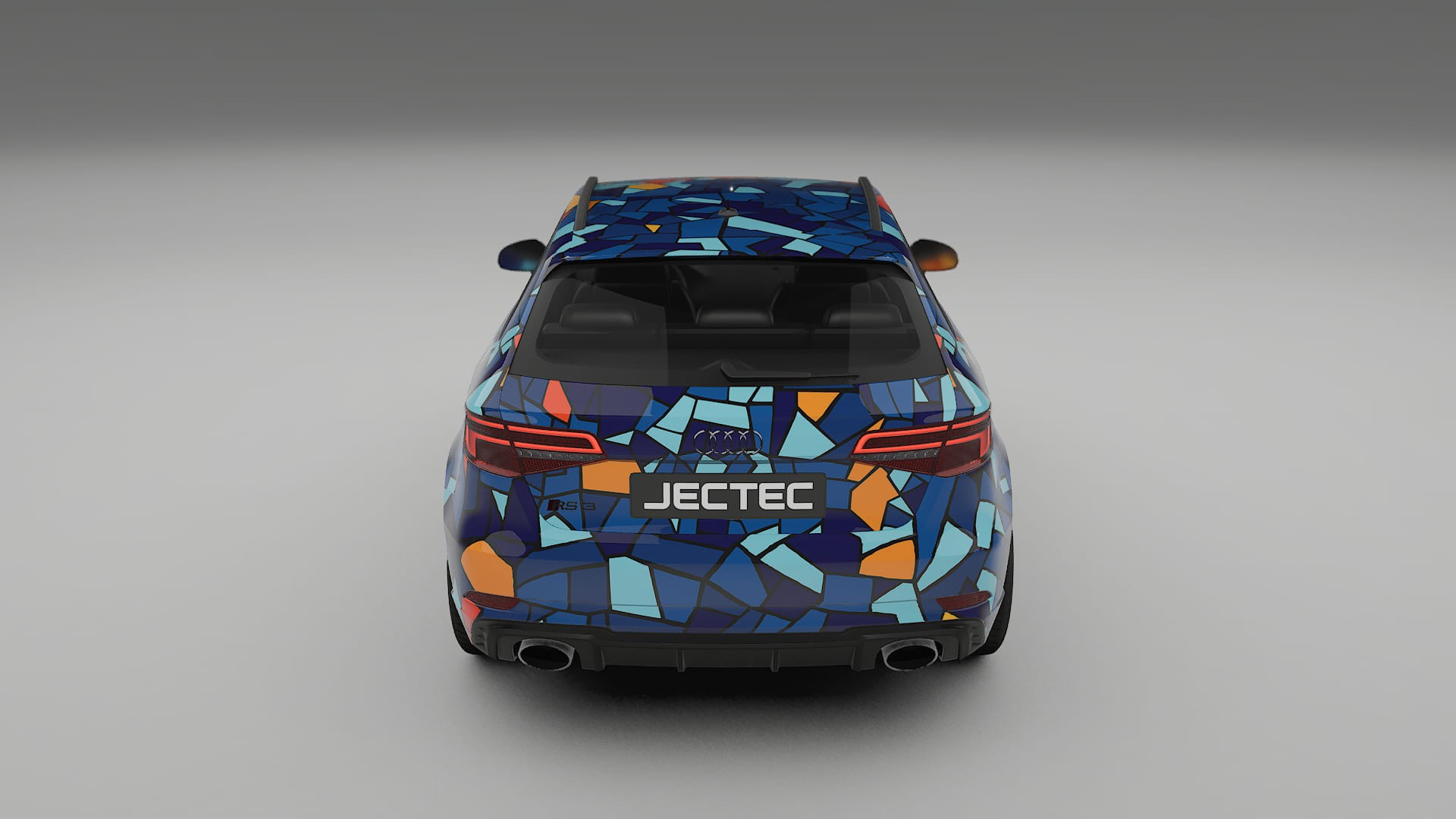 Audi RS3 Sportback 8V facelift BARCELONA – Designový Wrap PPF Fólie na auto - tisknutelný polyuretan