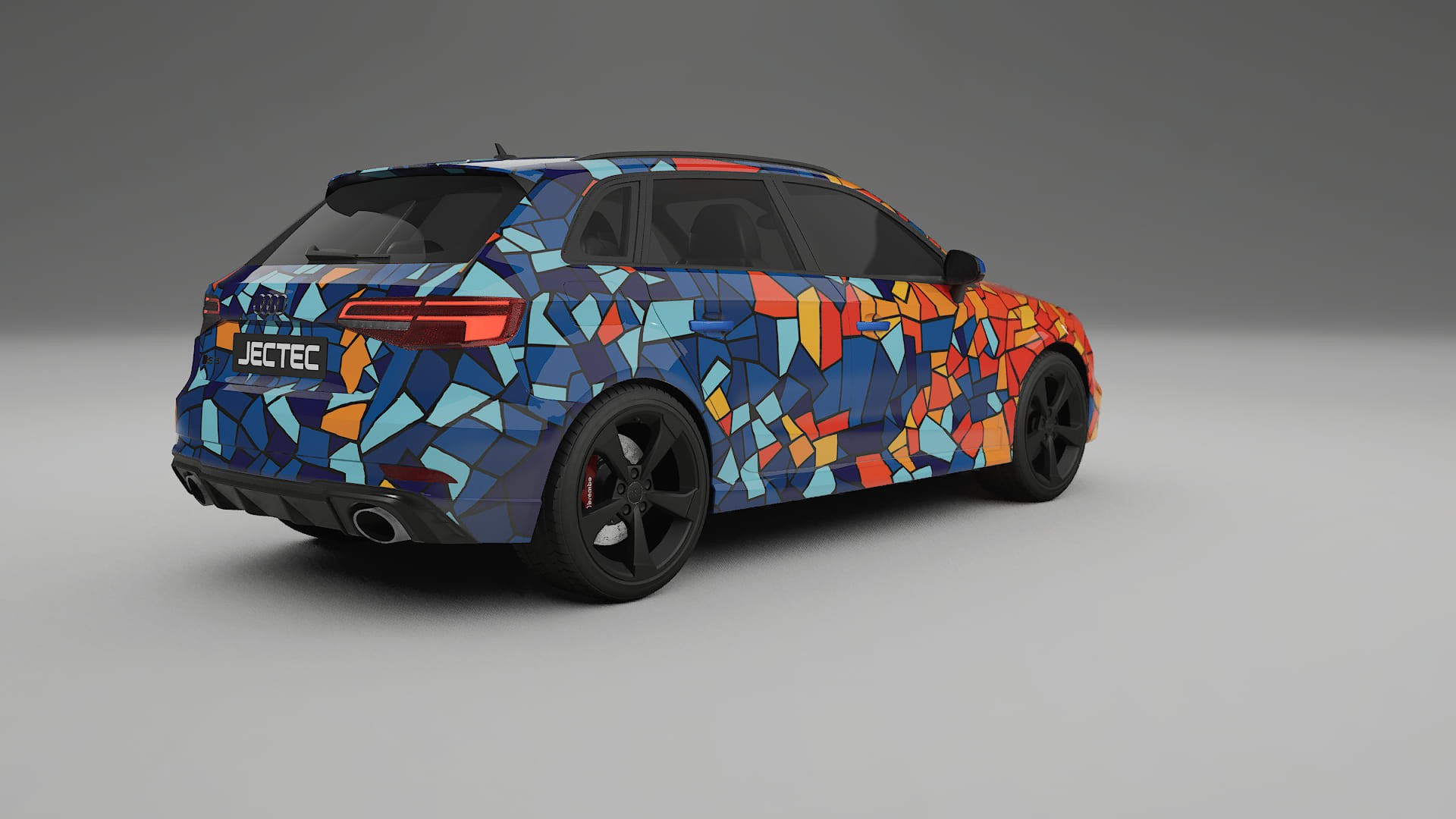Audi RS3 Sportback 8V facelift BARCELONA – Designový Wrap PPF Fólie na auto - tisknutelný polyuretan