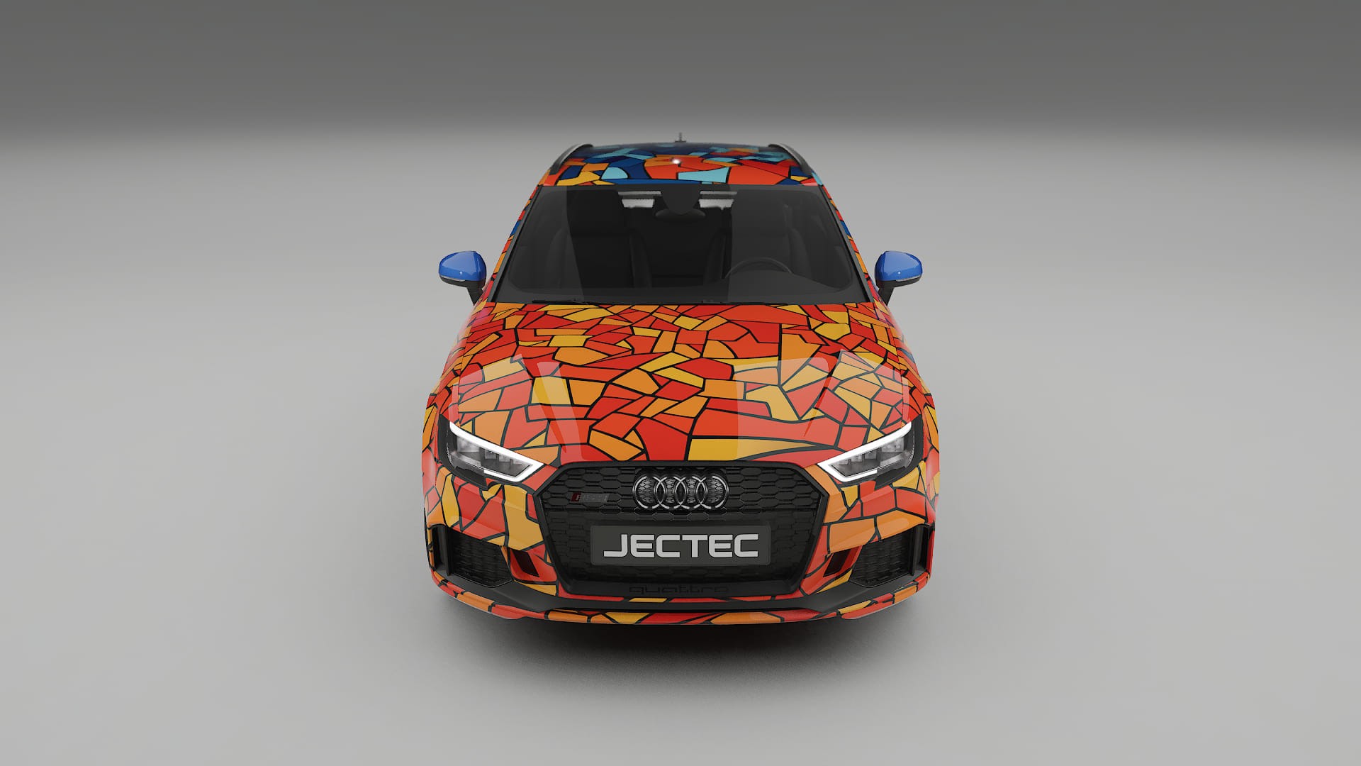 Audi RS3 Sportback 8V facelift BARCELONA – Designový Wrap PPF Fólie na auto - tisknutelný polyuretan