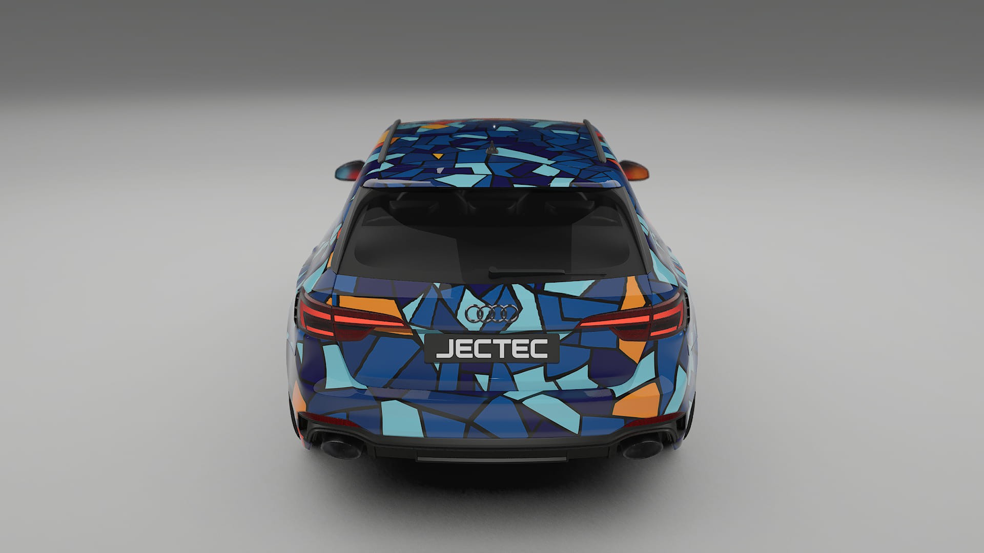 Audi RS4 Avant B9 prefacelift BARCELONA – Designový Wrap PPF Fólie na auto - tisknutelný polyuretan