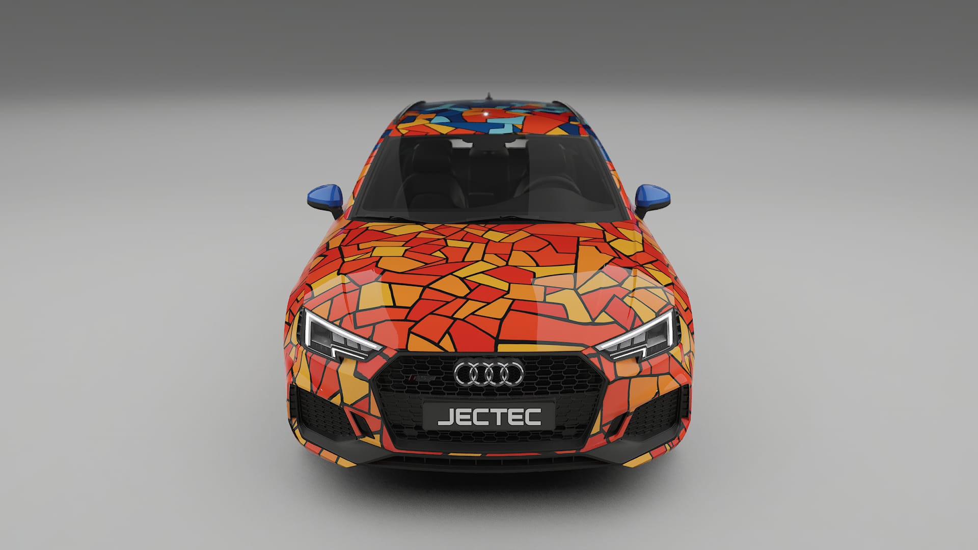 Audi RS4 Avant B9 prefacelift BARCELONA – Designový Wrap PPF Fólie na auto - tisknutelný polyuretan