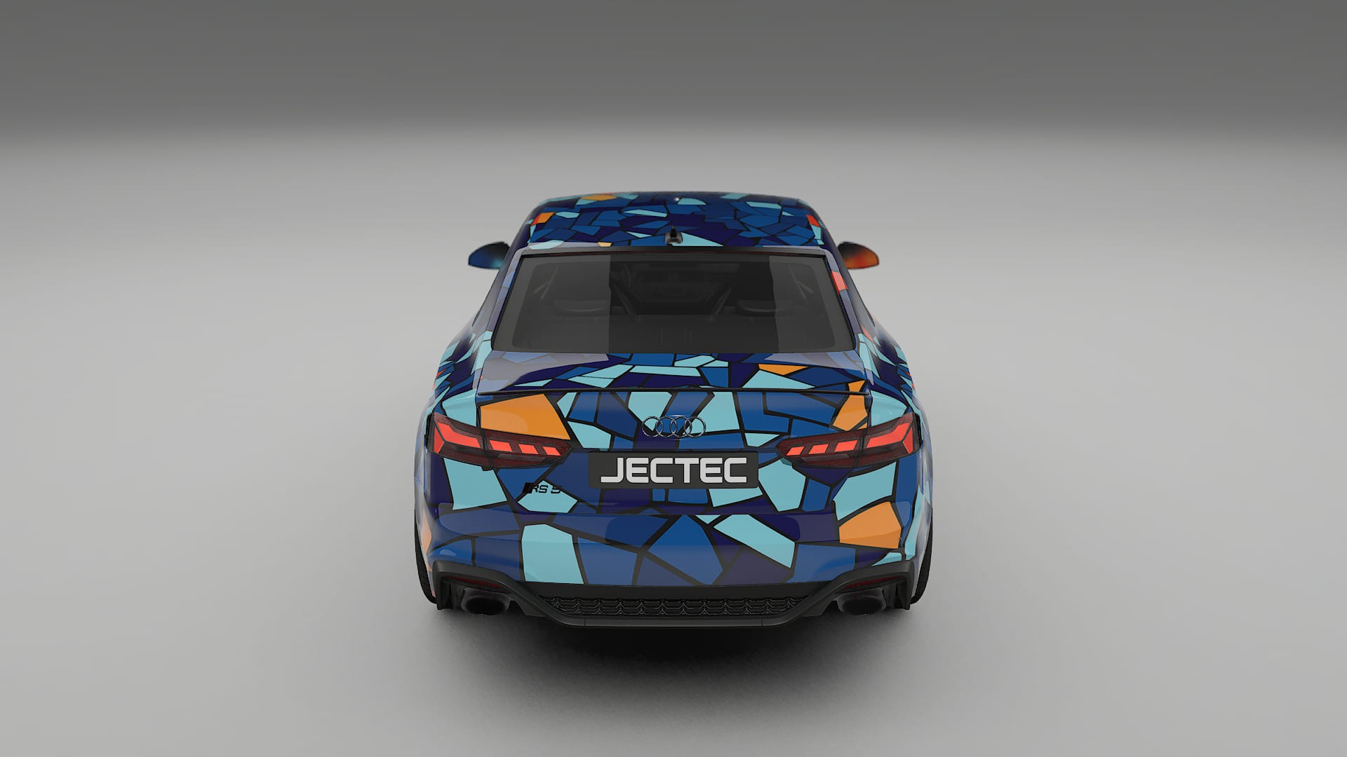 Audi RS5 Coupe B9 facelift BARCELONA – Designový Wrap PPF Fólie na auto - tisknutelný polyuretan
