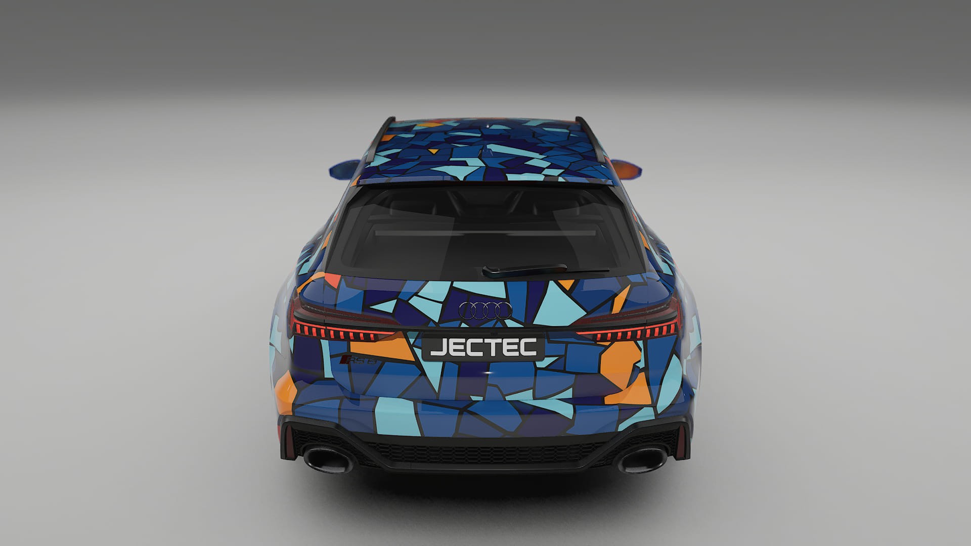 Audi RS6 Avant C8 facelift BARCELONA – Designový Wrap PPF Fólie na auto - tisknutelný polyuretan