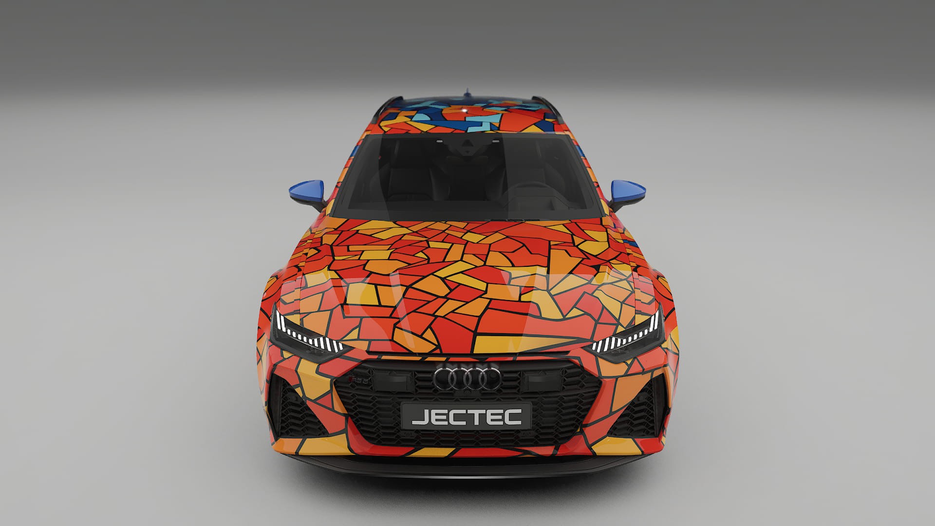 Audi RS6 Avant C8 facelift BARCELONA – Designový Wrap PPF Fólie na auto - tisknutelný polyuretan