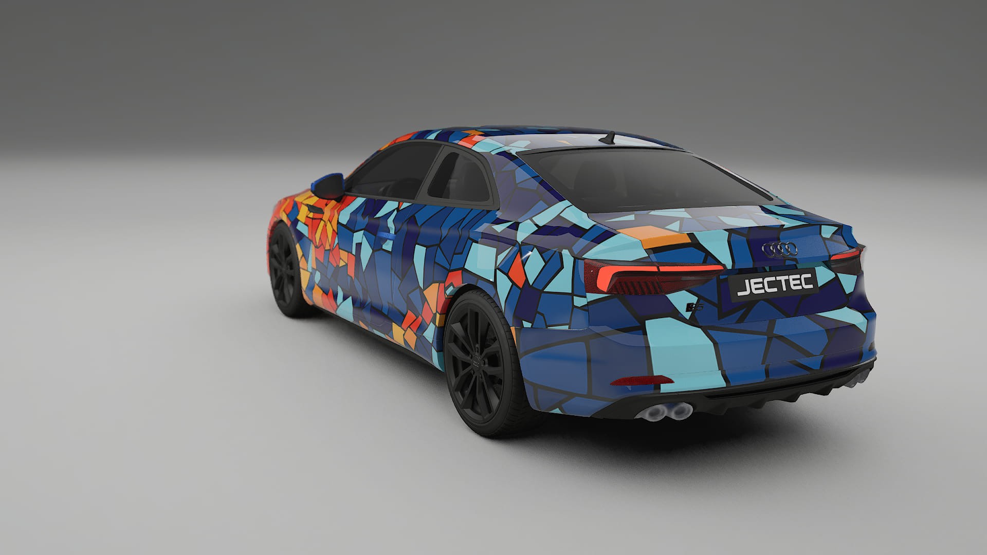 Audi S5 B9 prefacelift BARCELONA – Designový Wrap PPF Fólie na auto - tisknutelný polyuretan