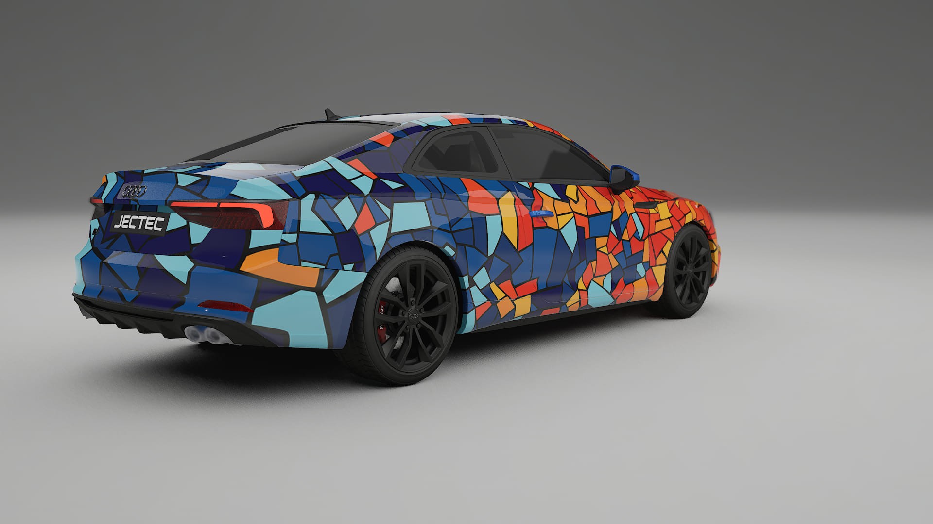 Audi S5 B9 prefacelift BARCELONA – Designový Wrap PPF Fólie na auto - tisknutelný polyuretan
