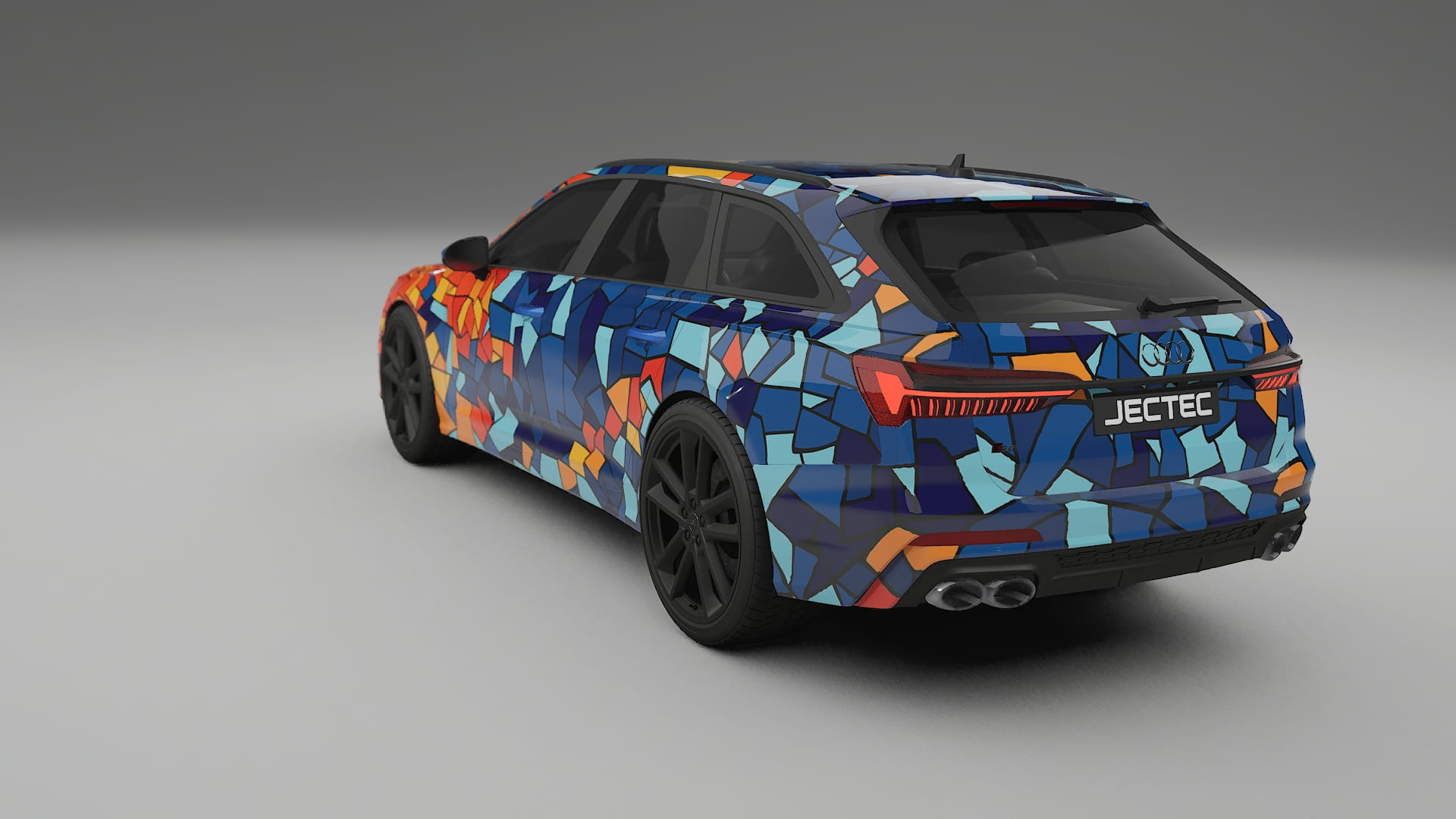 Audi S6 Avant prefacelift C8 BARCELONA – Designový Wrap PPF Fólie na auto - tisknutelný polyuretan