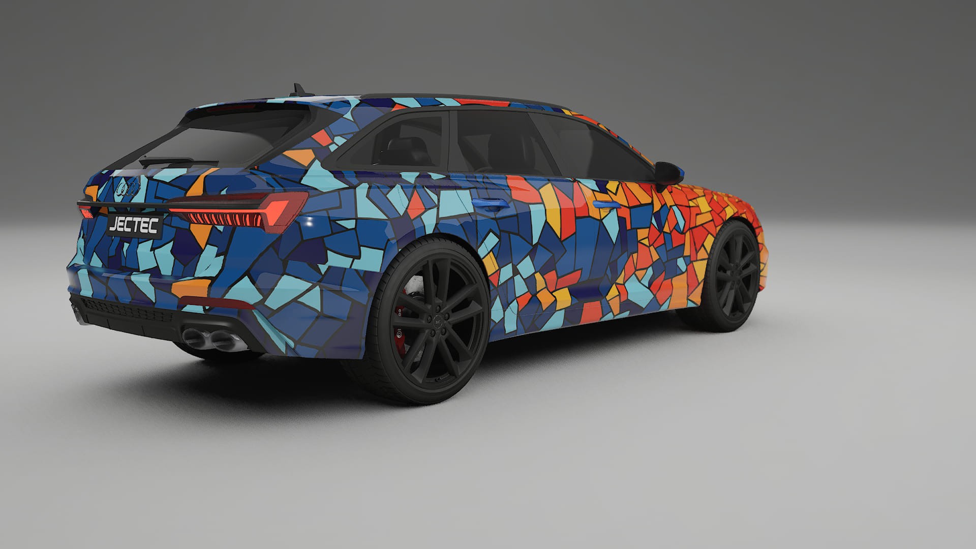 Audi S6 Avant prefacelift C8 BARCELONA – Designový Wrap PPF Fólie na auto - tisknutelný polyuretan