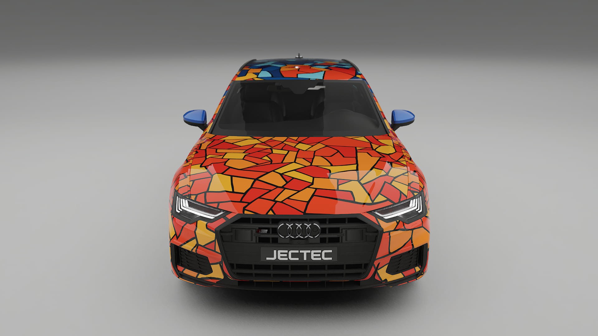 Audi S6 Avant prefacelift C8 BARCELONA – Designový Wrap PPF Fólie na auto - tisknutelný polyuretan