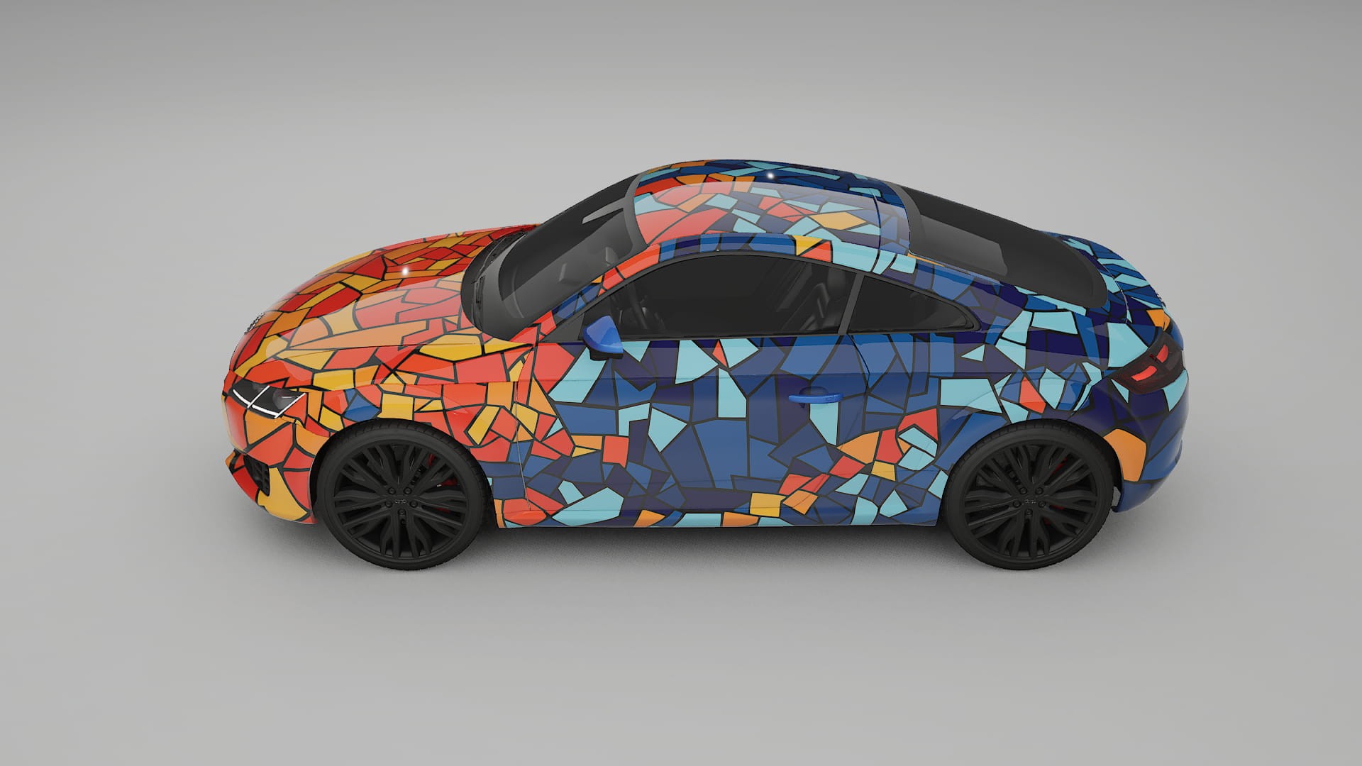 Audi TT Coupe 8S prefacelift BARCELONA – Designový Wrap PPF Fólie na auto - tisknutelný polyuretan