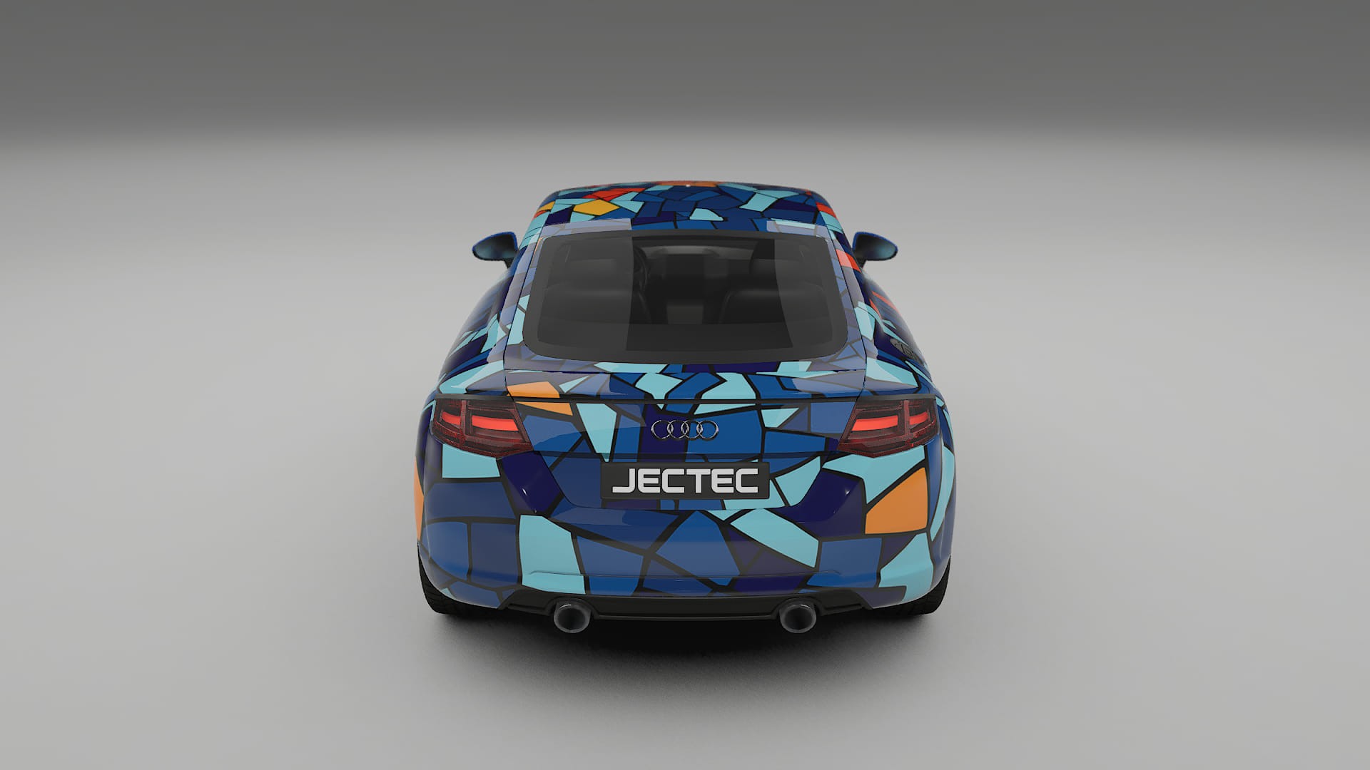 Audi TT Coupe 8S prefacelift BARCELONA – Designový Wrap PPF Fólie na auto - tisknutelný polyuretan