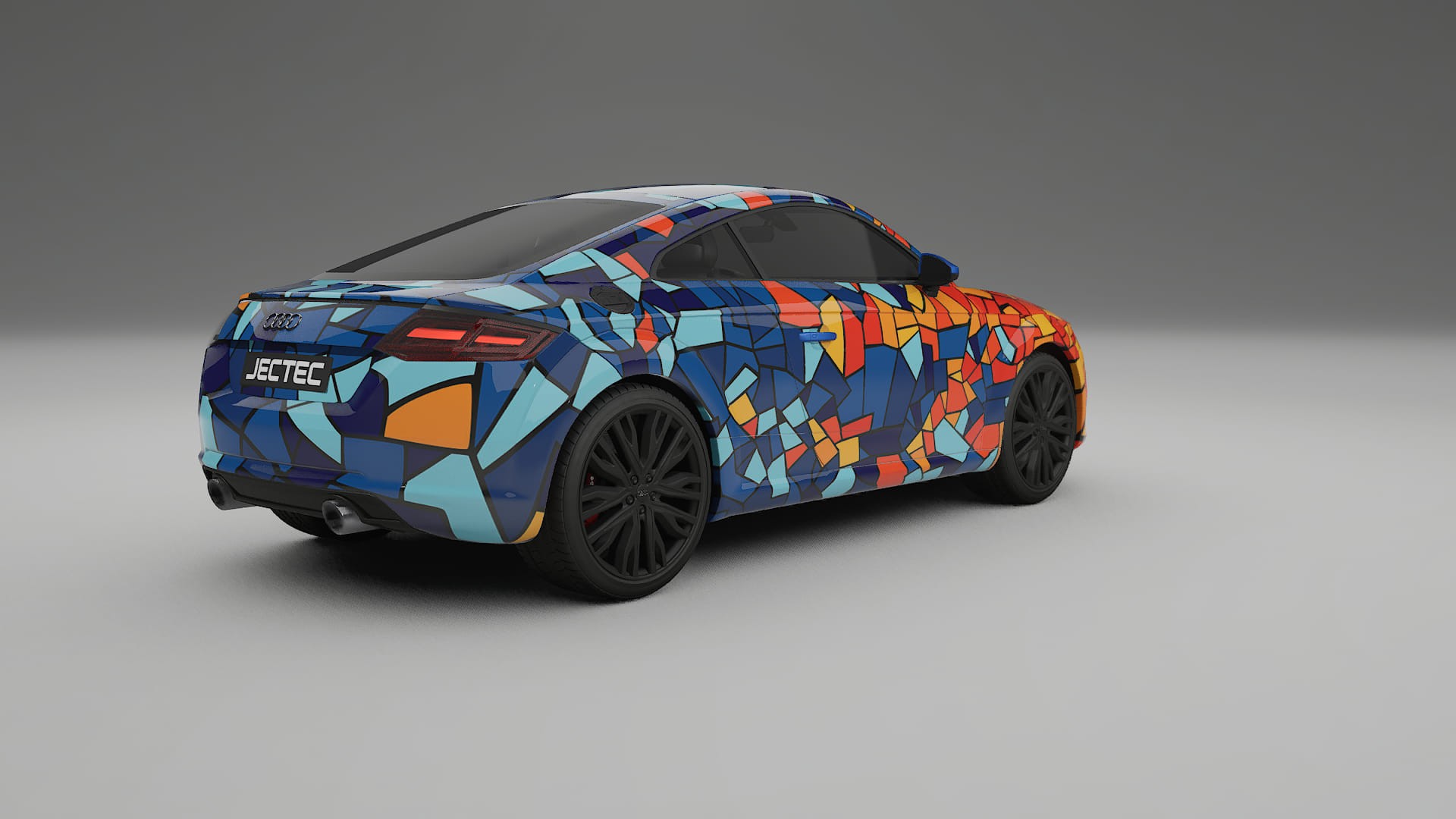 Audi TT Coupe 8S prefacelift BARCELONA – Designový Wrap PPF Fólie na auto - tisknutelný polyuretan