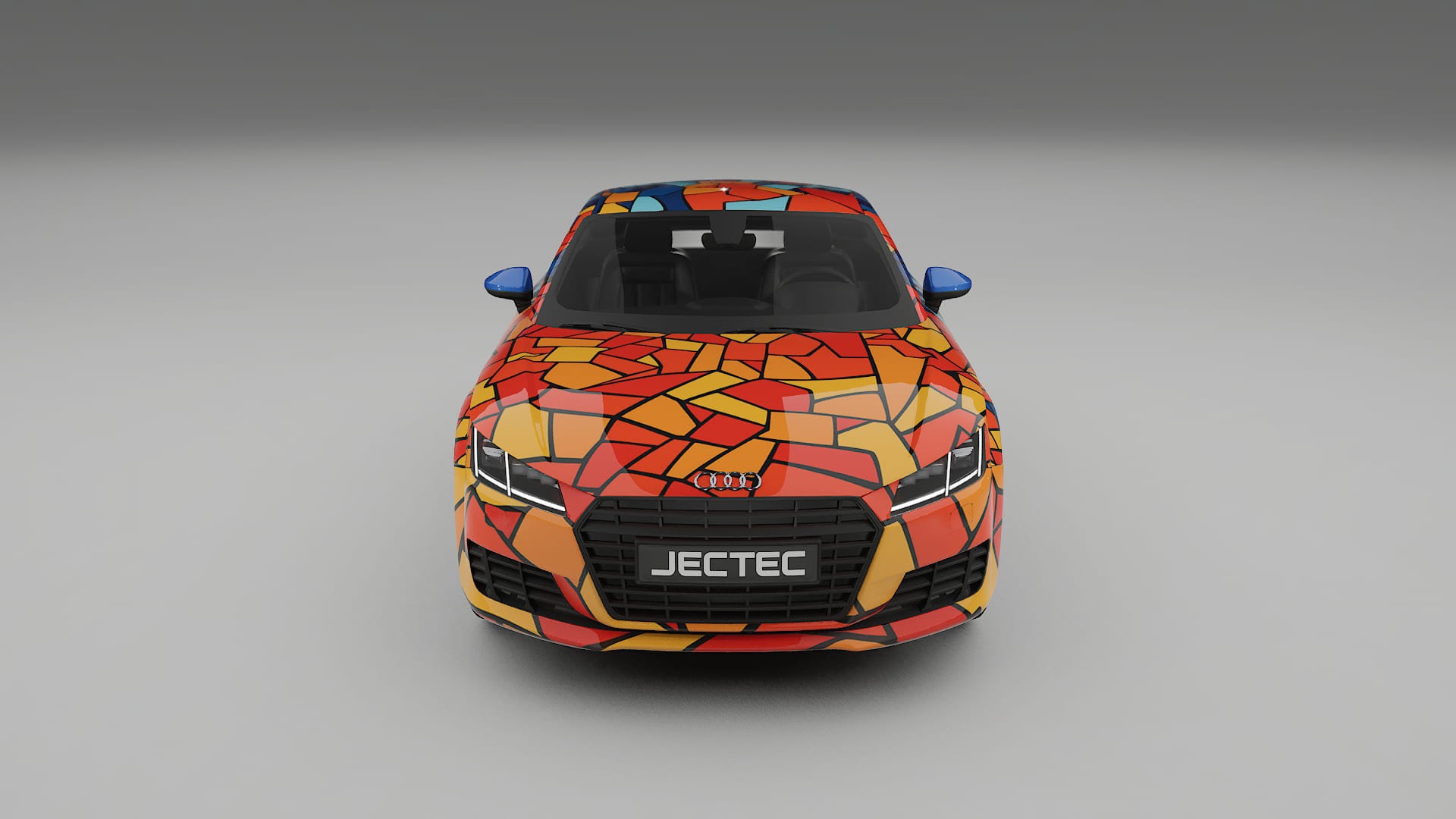 Audi TT Coupe 8S prefacelift BARCELONA – Designový Wrap PPF Fólie na auto - tisknutelný polyuretan