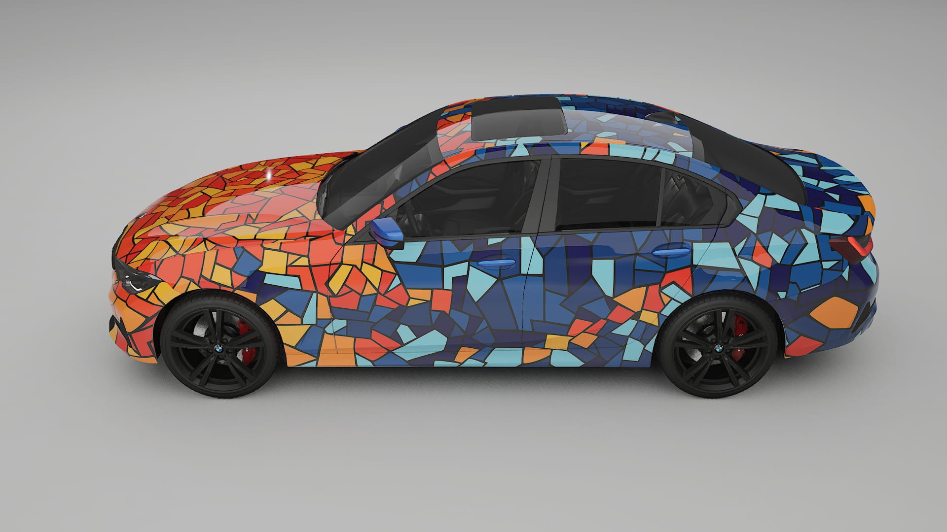 BMW 3 G20 prefacelift BARCELONA – Designový Wrap PPF Fólie na auto - tisknutelný polyuretan