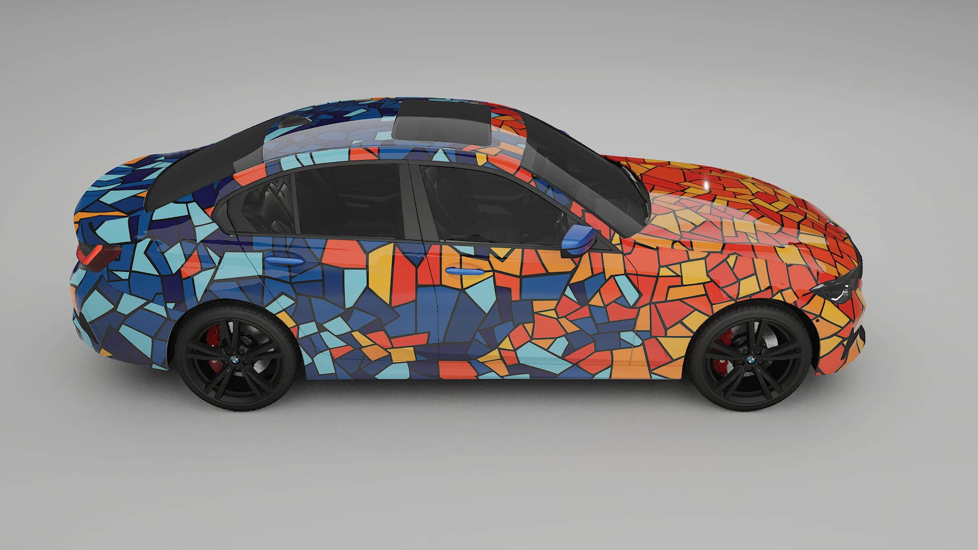 BMW 3 G20 prefacelift BARCELONA – Designový Wrap PPF Fólie na auto - tisknutelný polyuretan