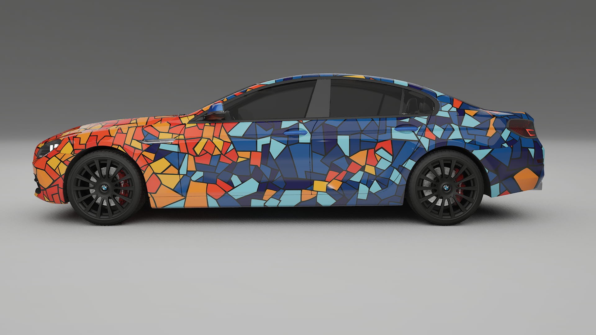 BMW 6 F06 BARCELONA – Designový Wrap PPF Fólie na auto - tisknutelný polyuretan