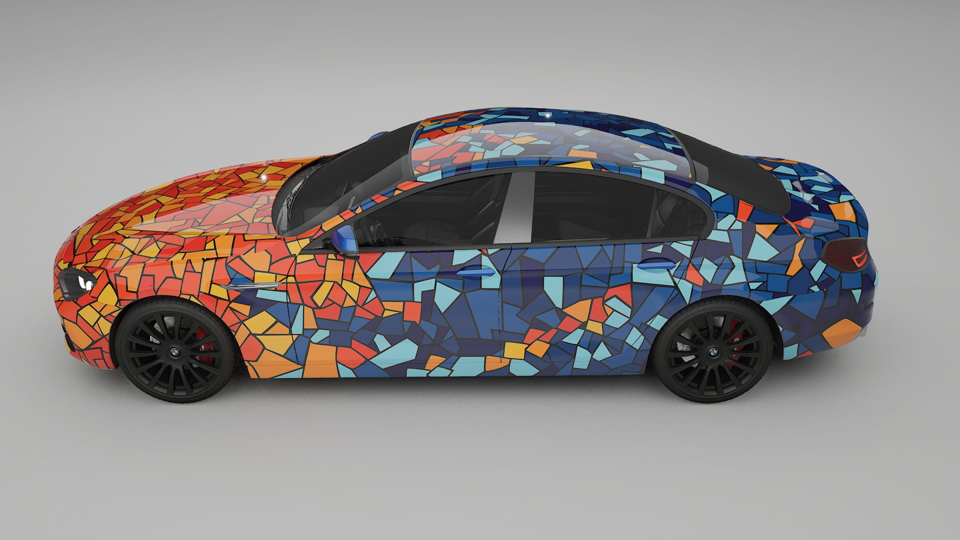 BMW 6 F06 BARCELONA – Designový Wrap PPF Fólie na auto - tisknutelný polyuretan